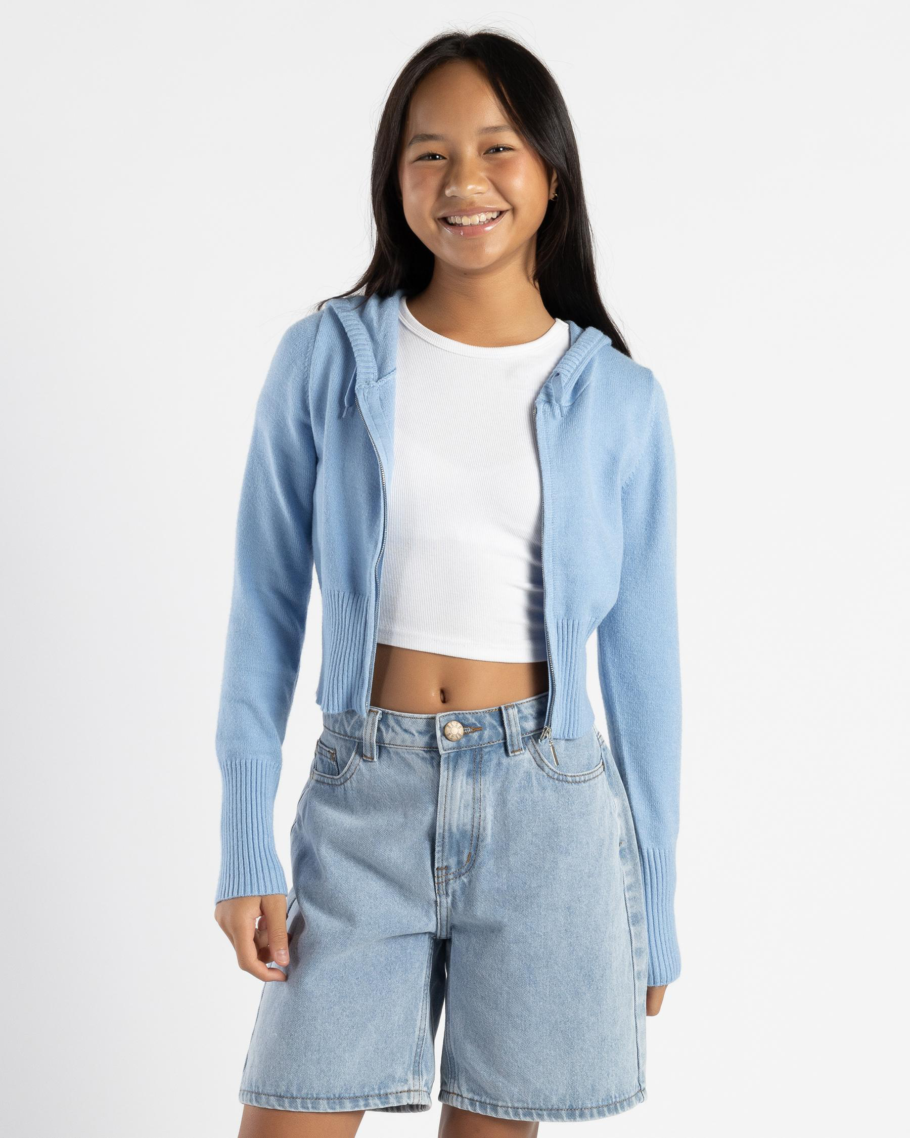 Cora Hooded Zip Knit Jumper