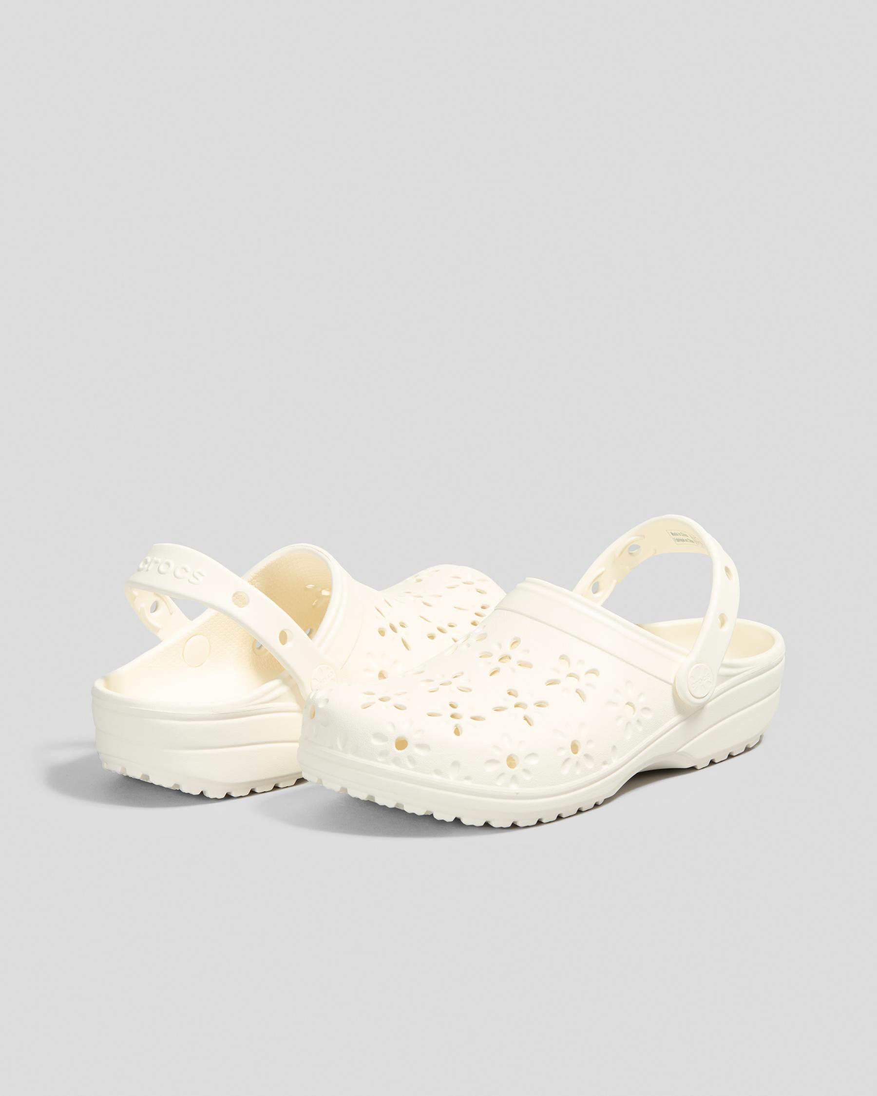 Classic Floral Cut Out Clogs Shoes