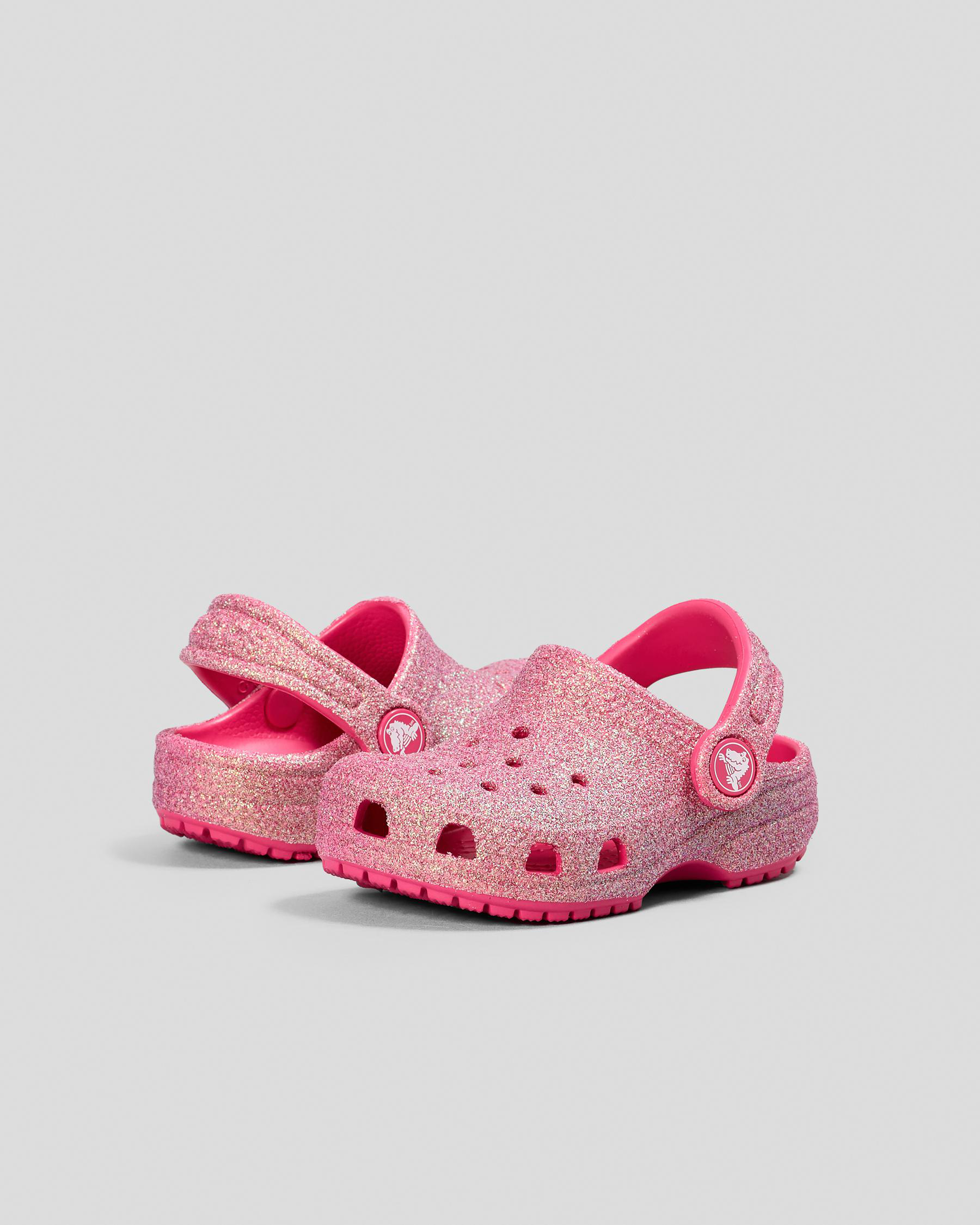 Toddlers' Classic Glitter Clogs Shoes