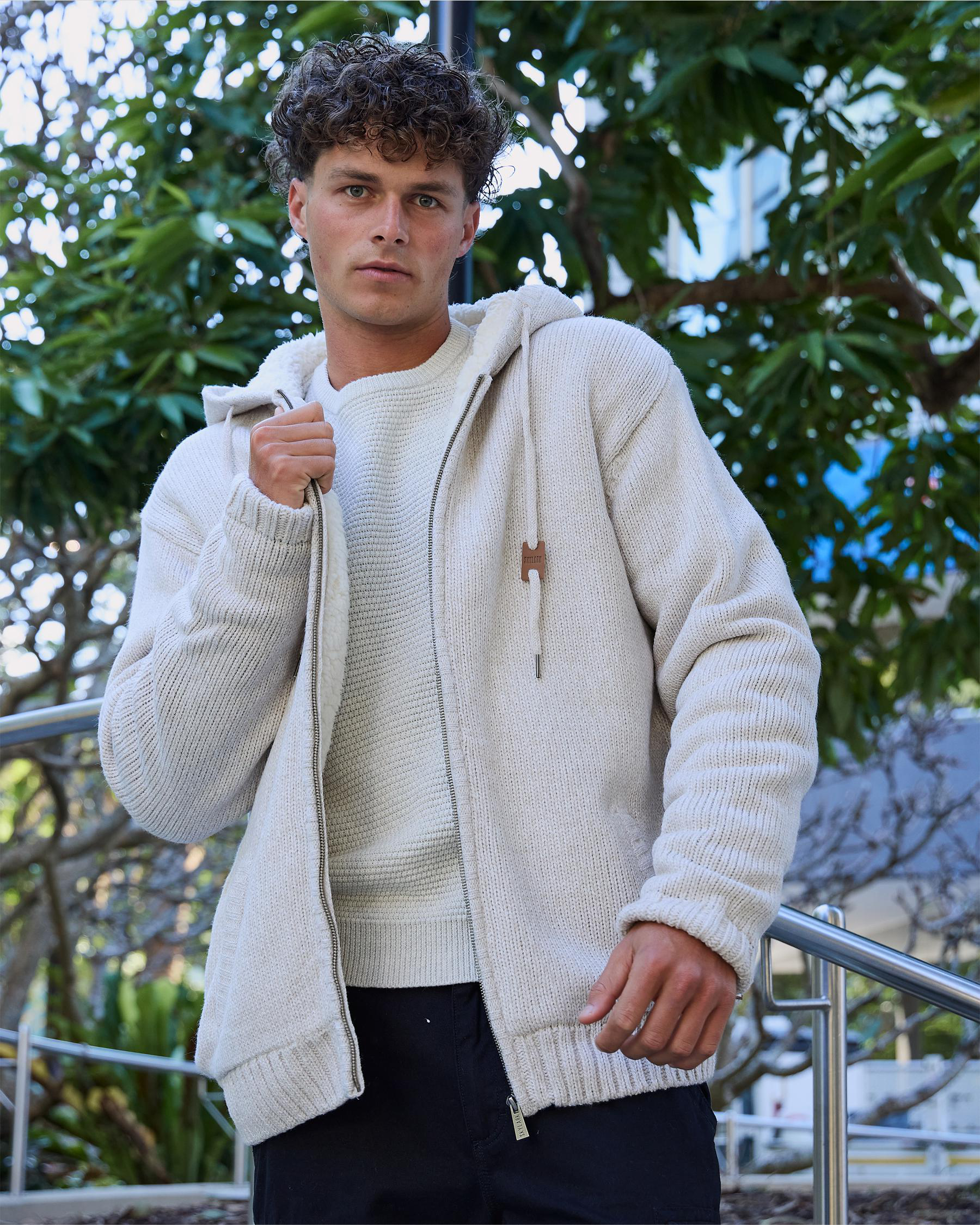 Limit Hooded Knit Jumper