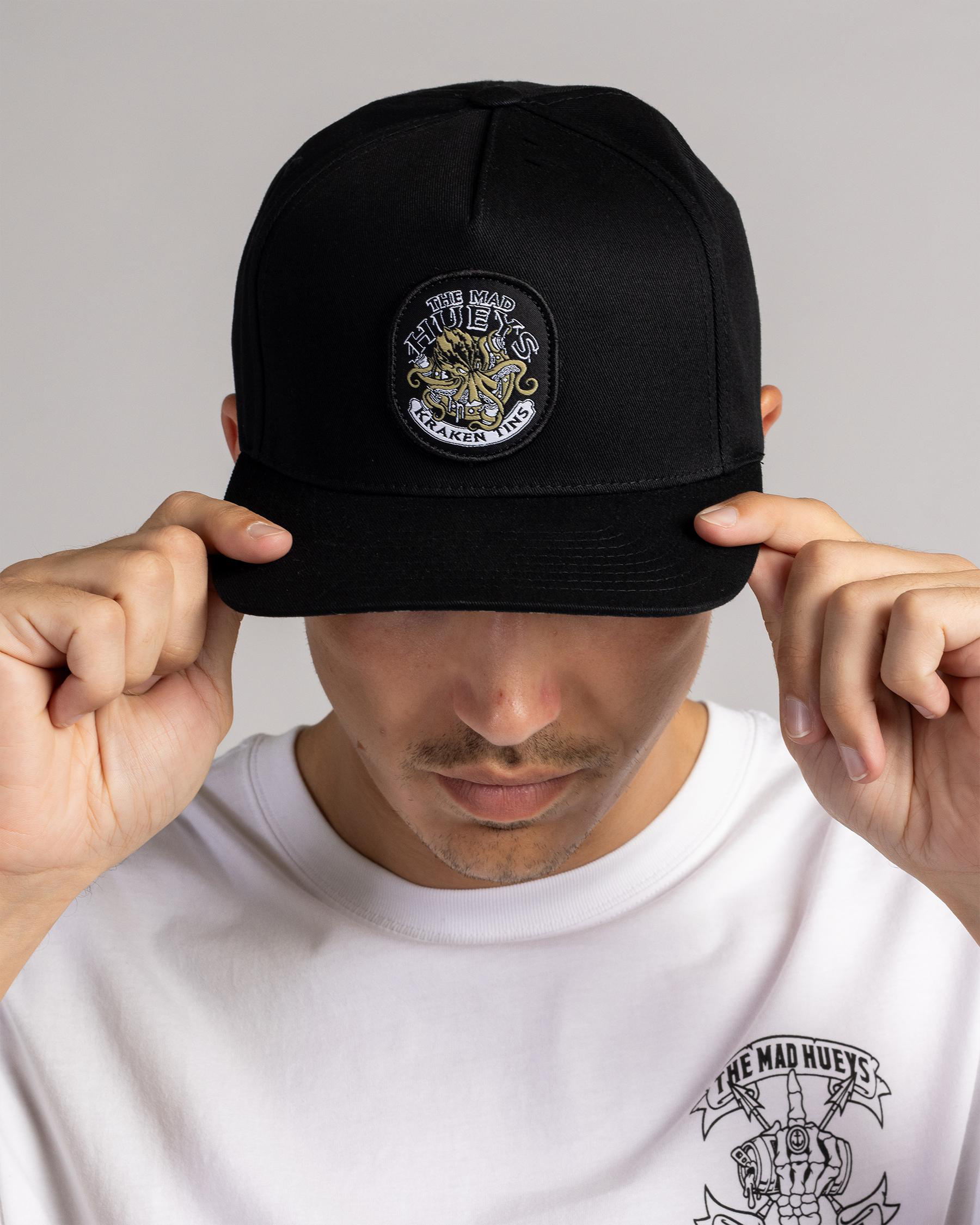Kraken Port Hole Snapback Cap