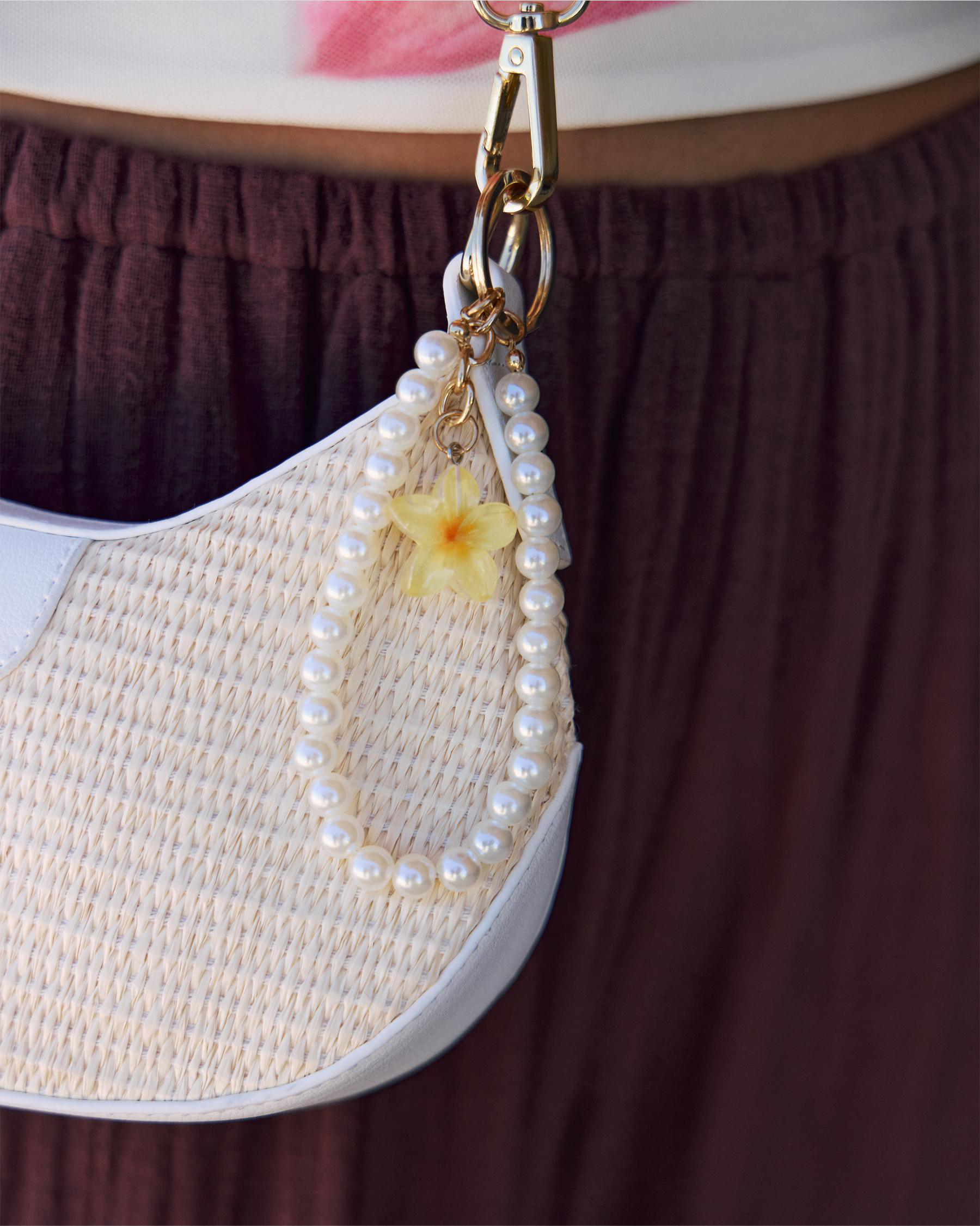 Baby Frangipani Keyring