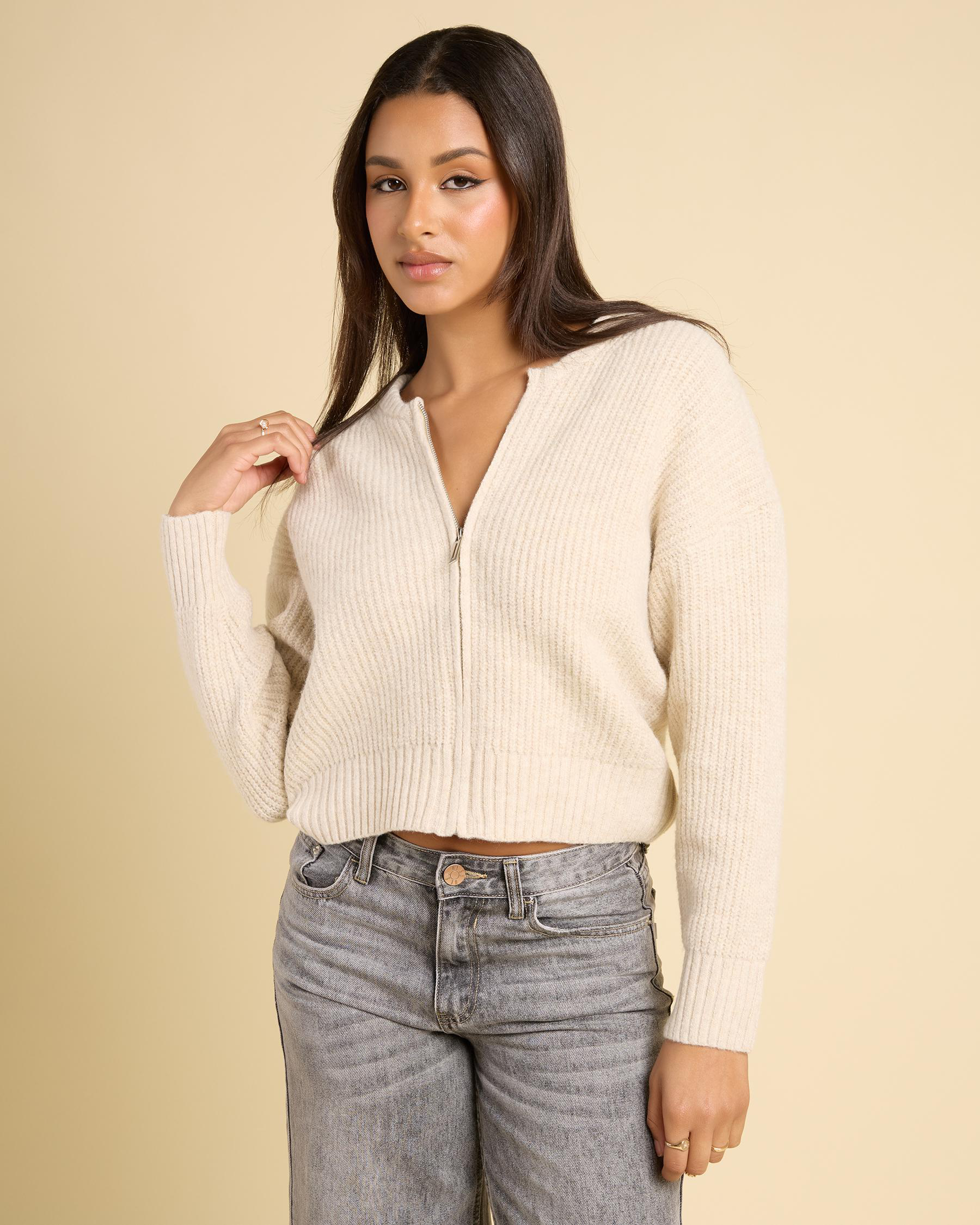 Junie Zip Knit