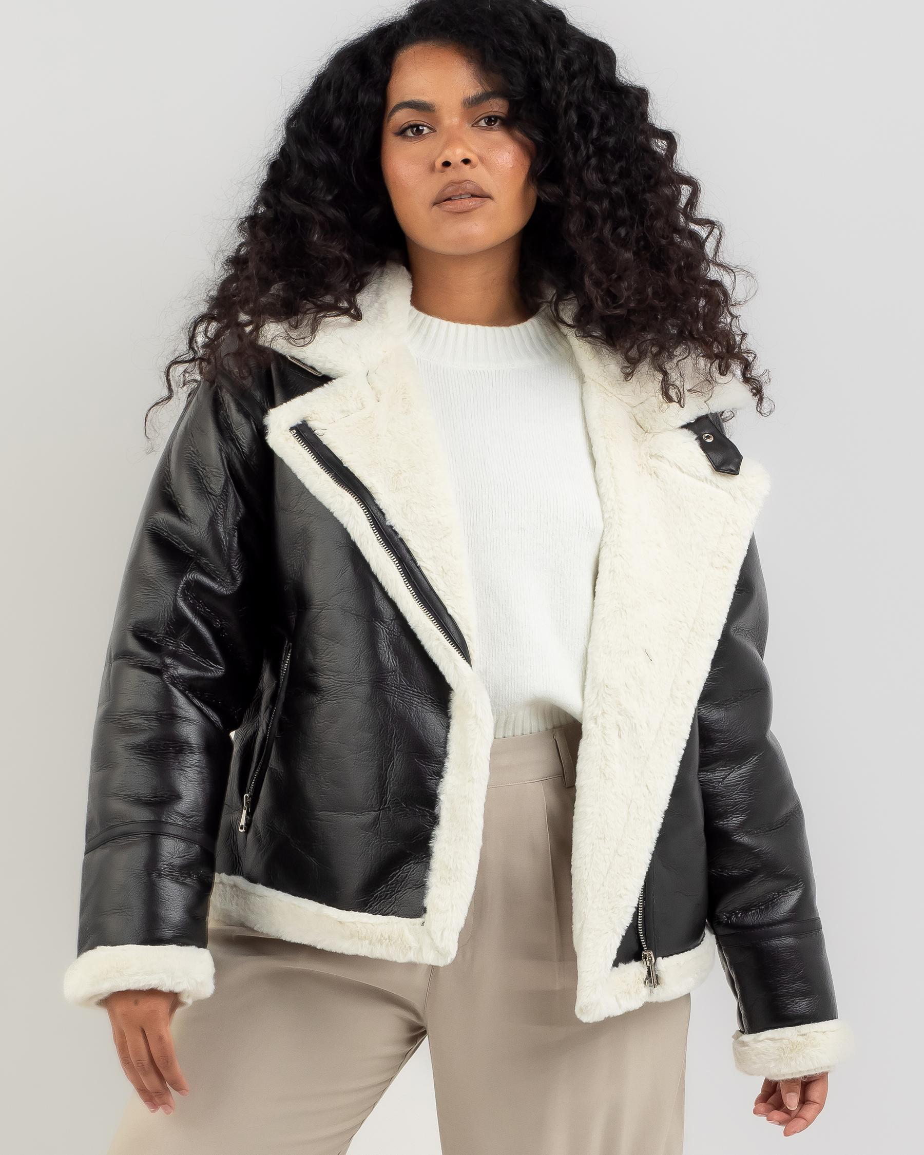 Newton Faux Leather Jacket
