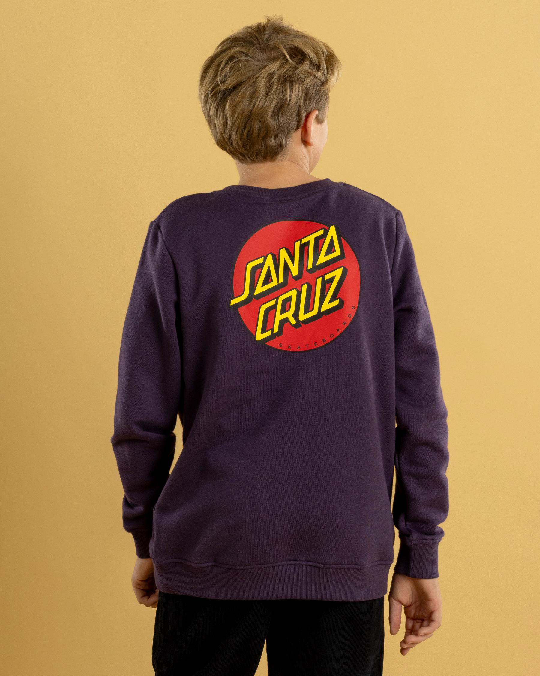 Classic Dot Chest Crew Neck Sweatshirt