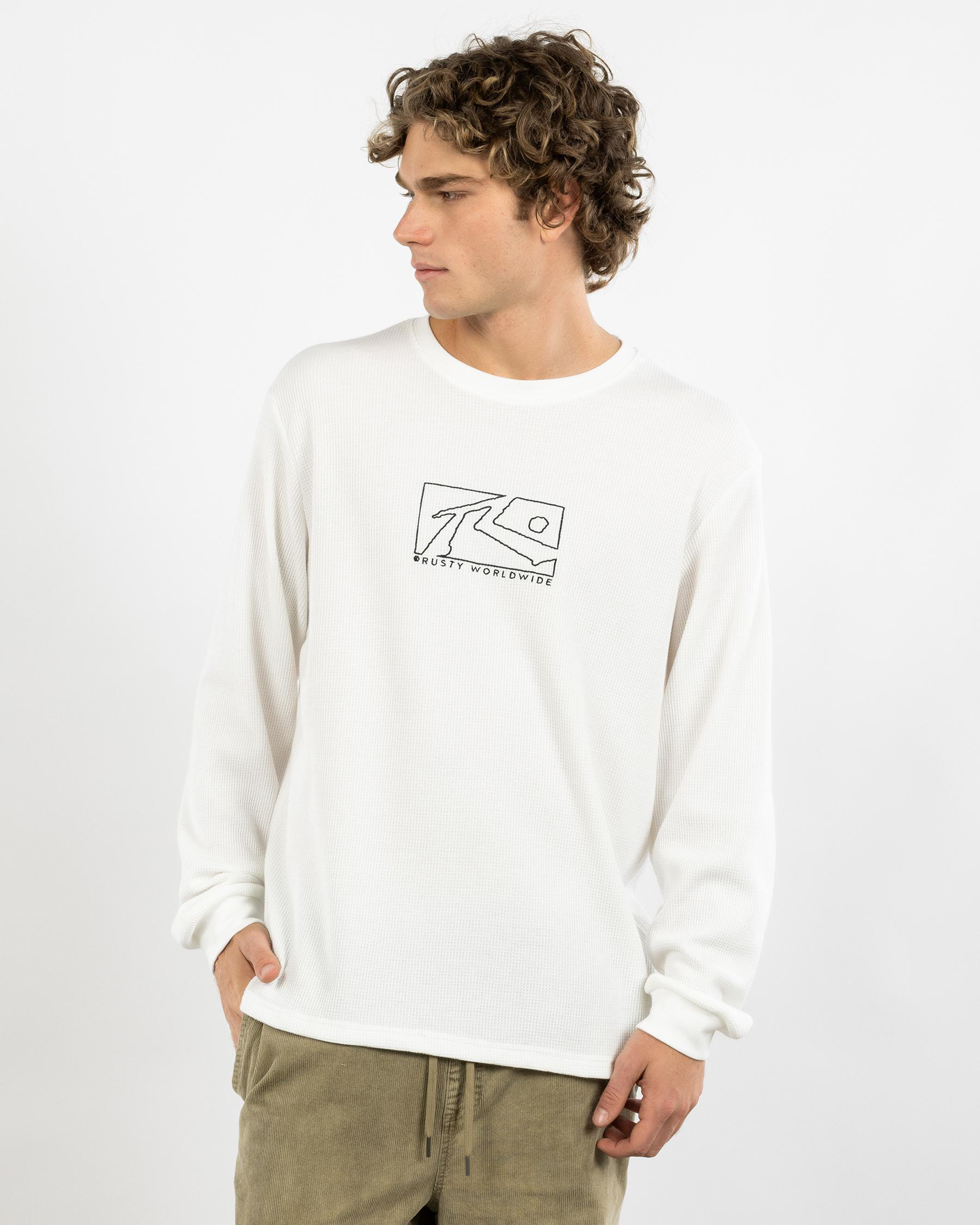 Boxed Out Waffle Long Sleeve T-Shirt