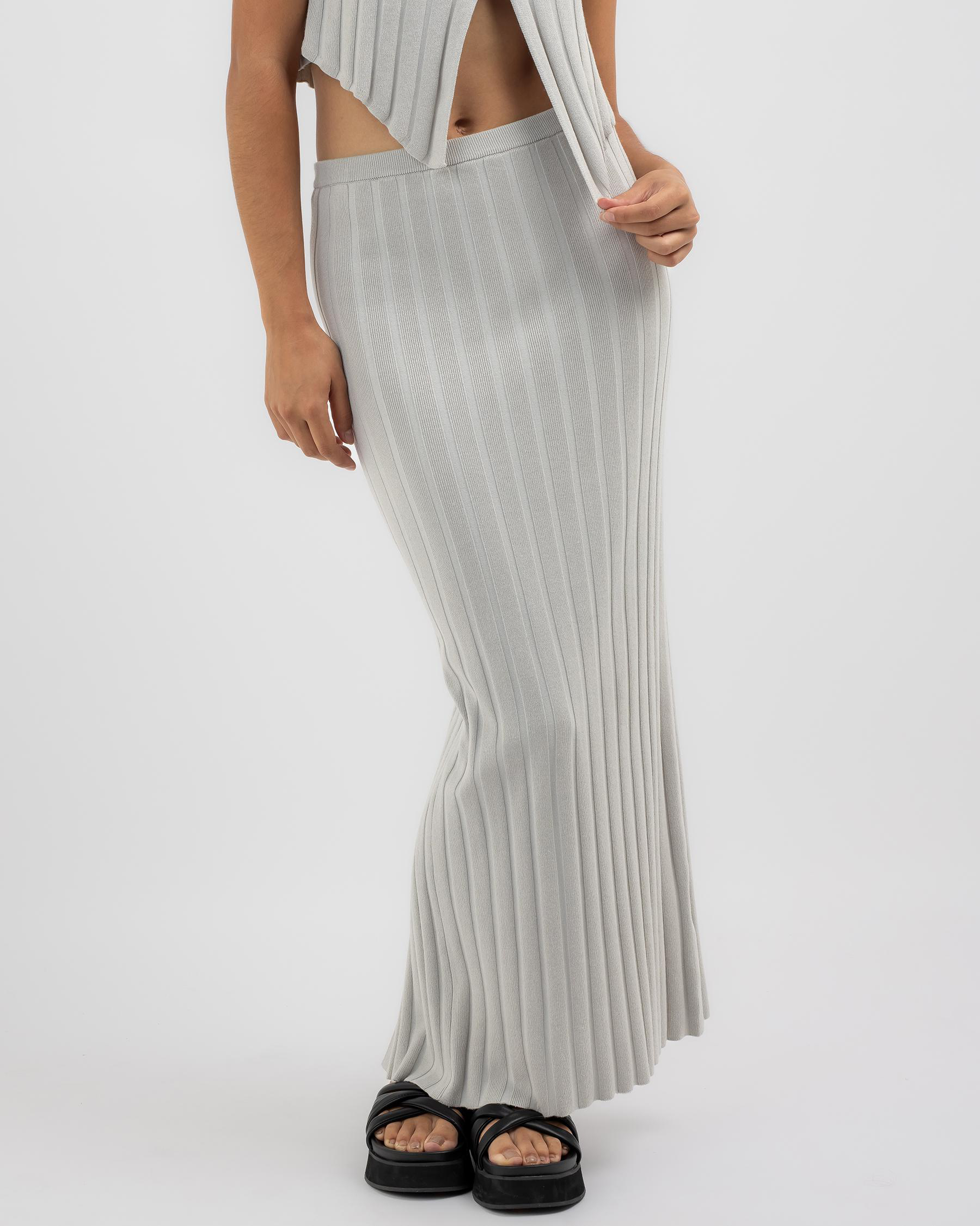 Naomi Rib Maxi Skirt