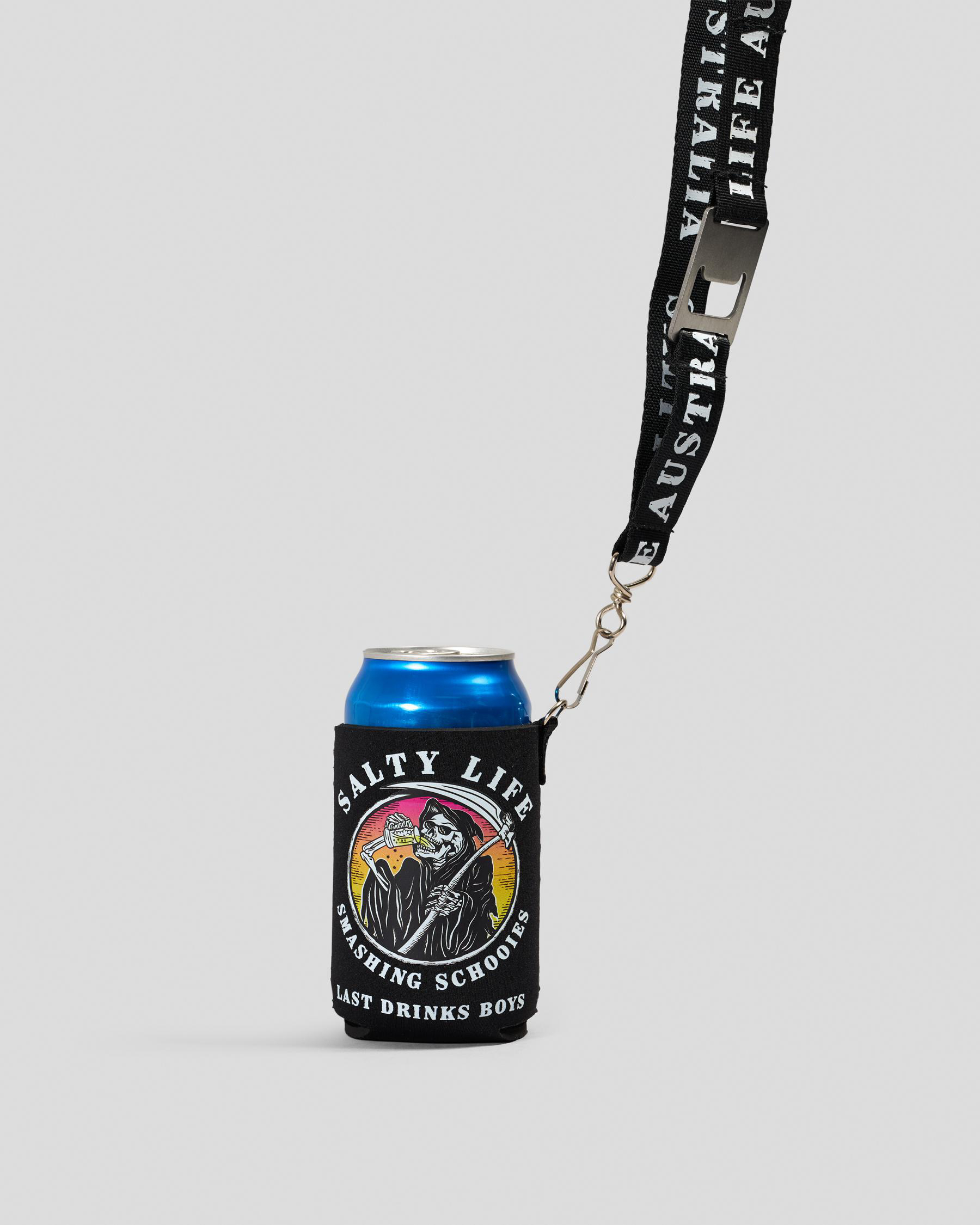 Last Drinks Lanyard Stubby Cooler