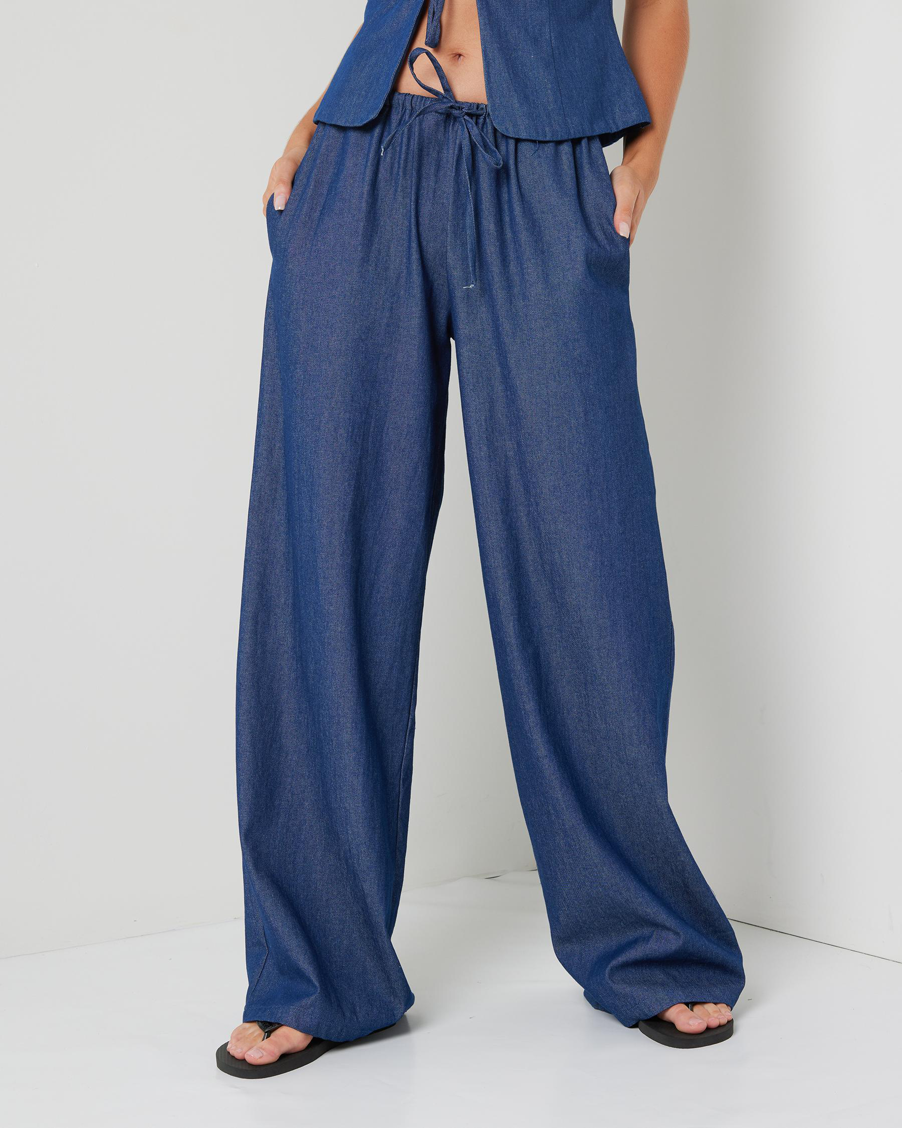 Lila Denim Pants