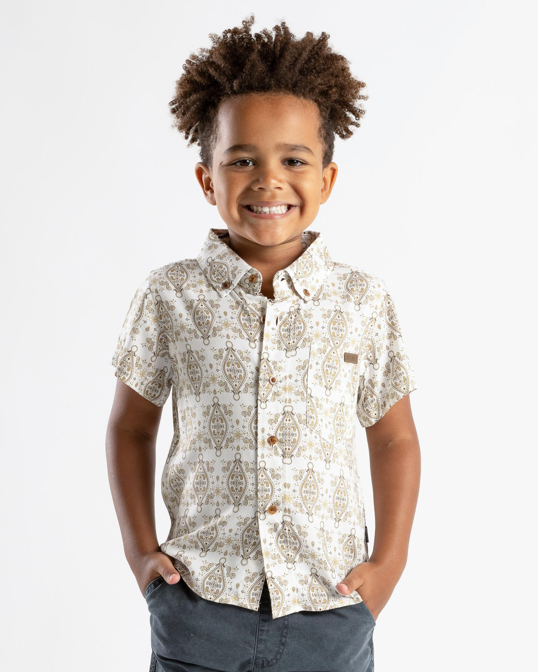 Toddlers' Script Short Sleeve Shirt