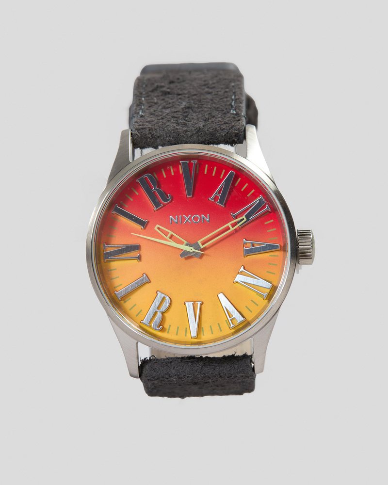 Nirvana Sentry Leather Watch
