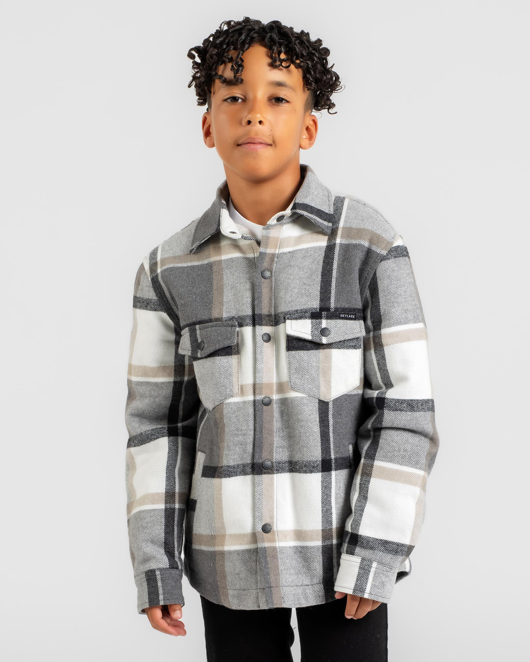 Fractured Long Sleeve Flannel Shirt