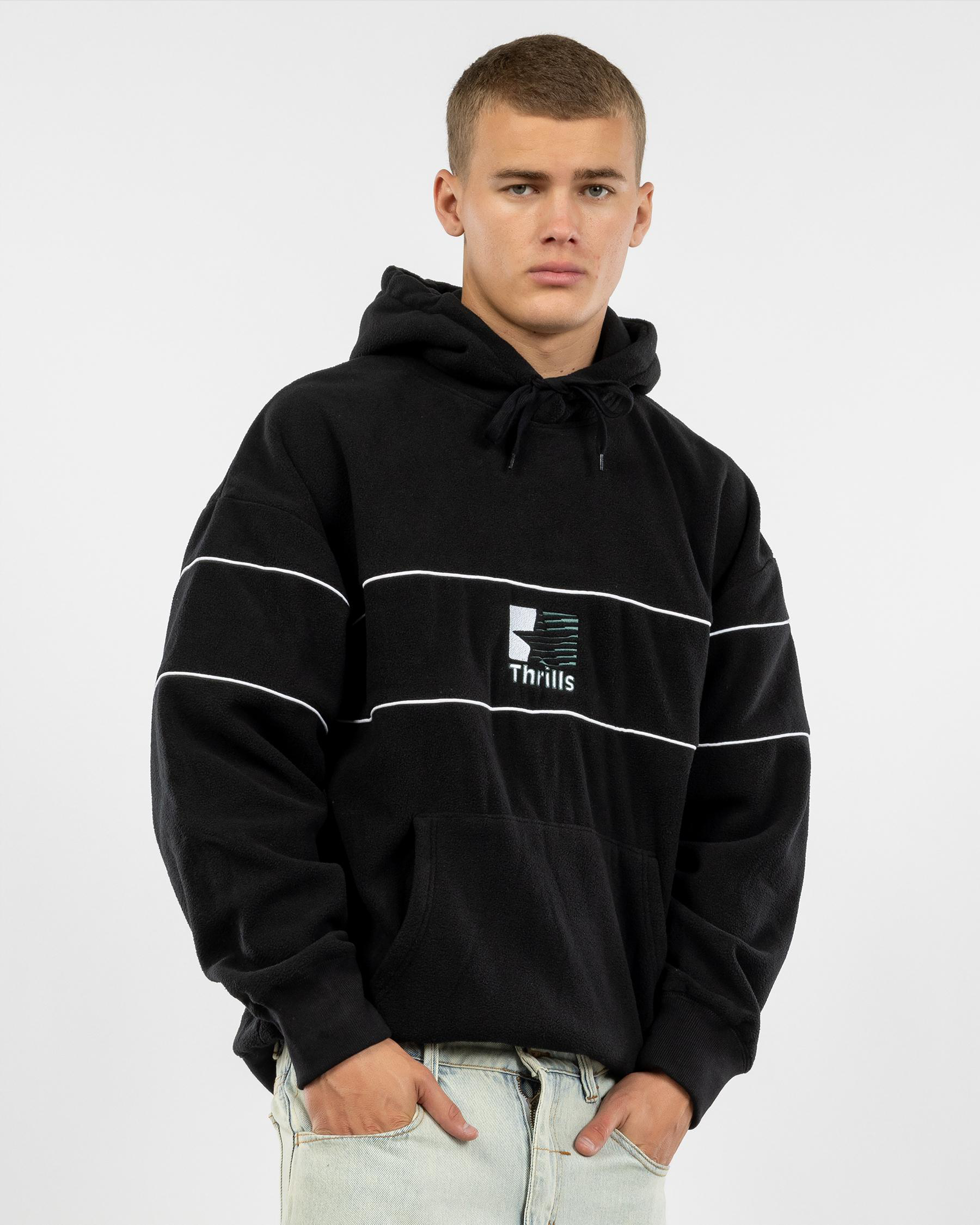 Hazed Slouch Polar Fleece Hoodie