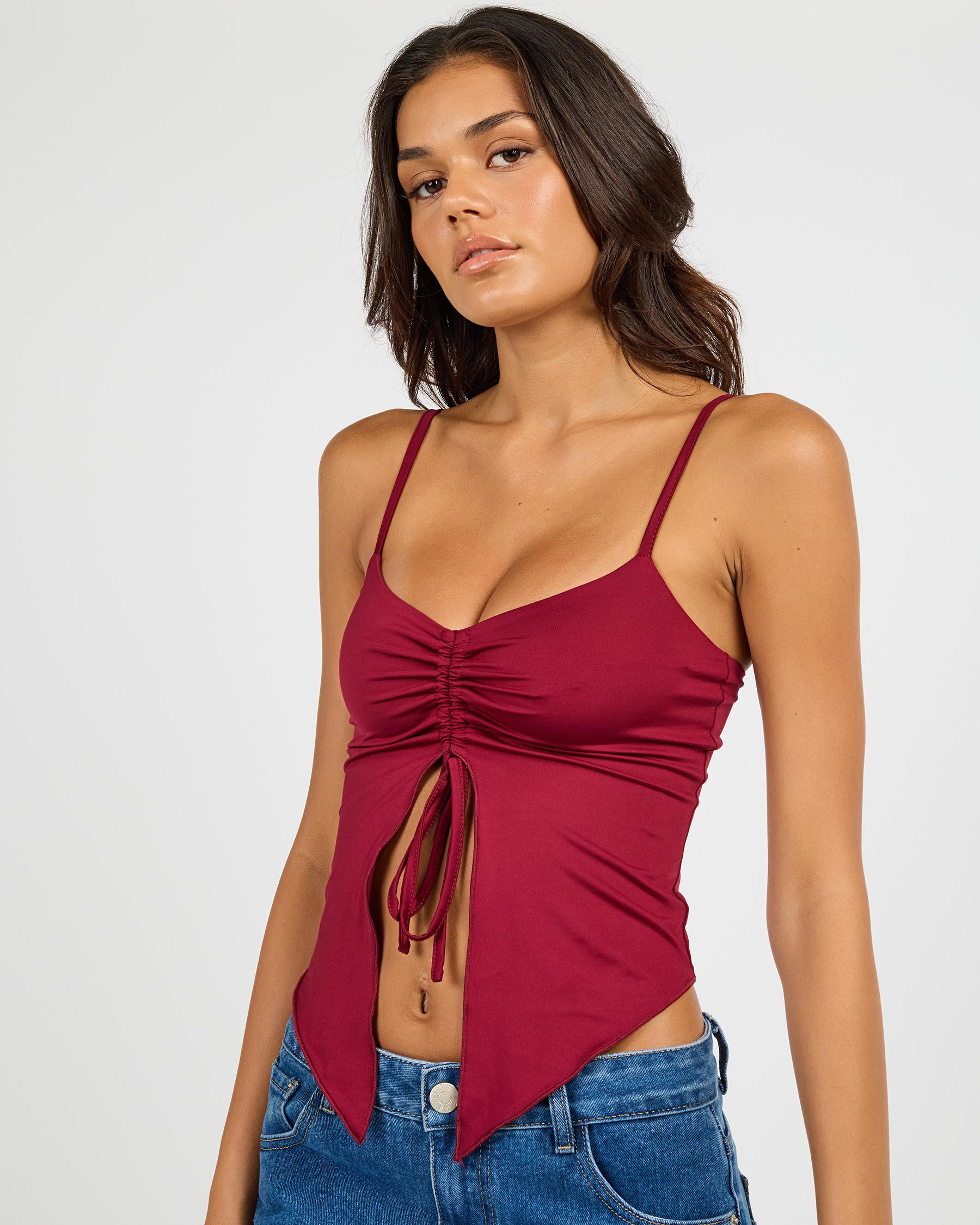 Jess Split Front Top