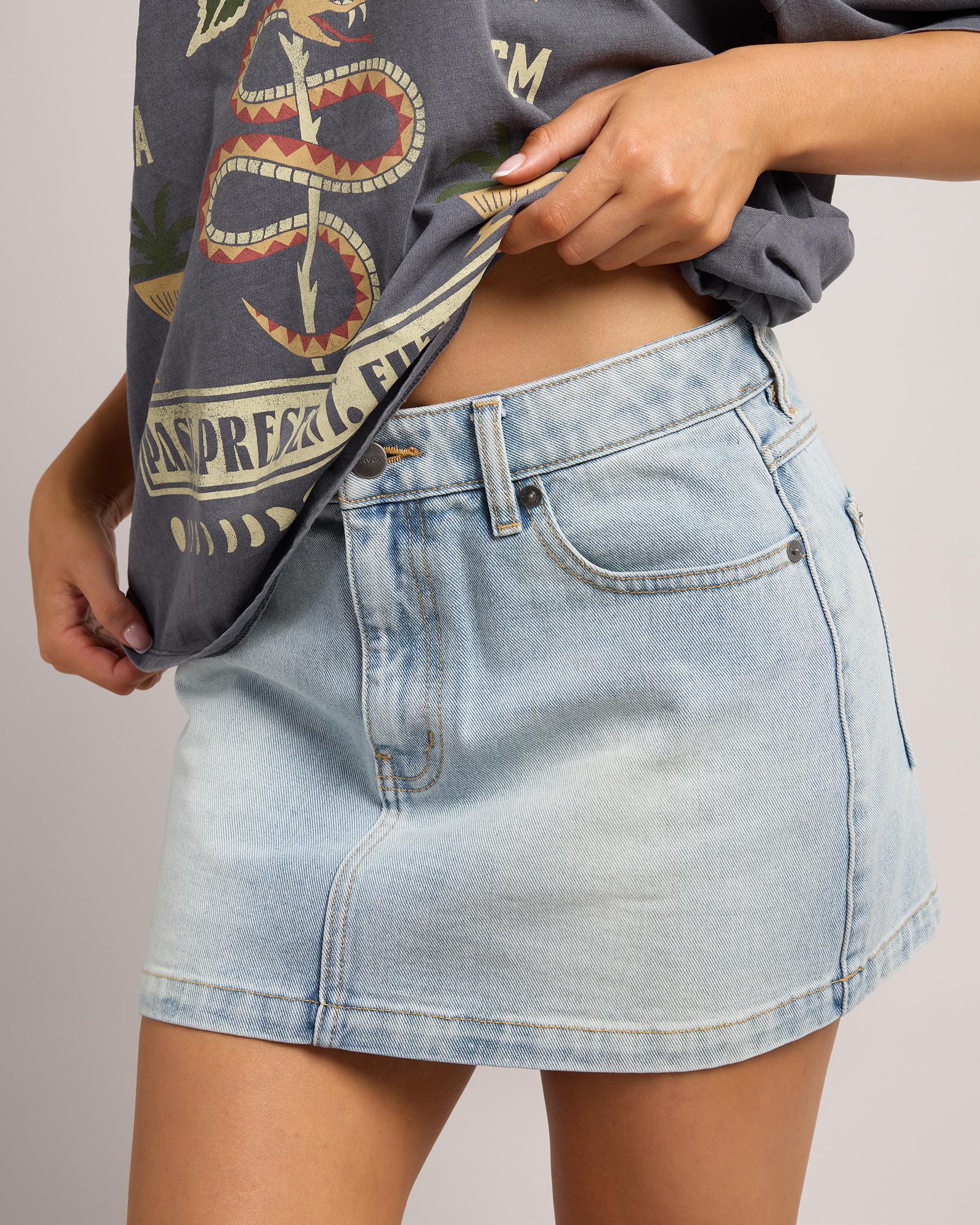 Mini Denim Skirt