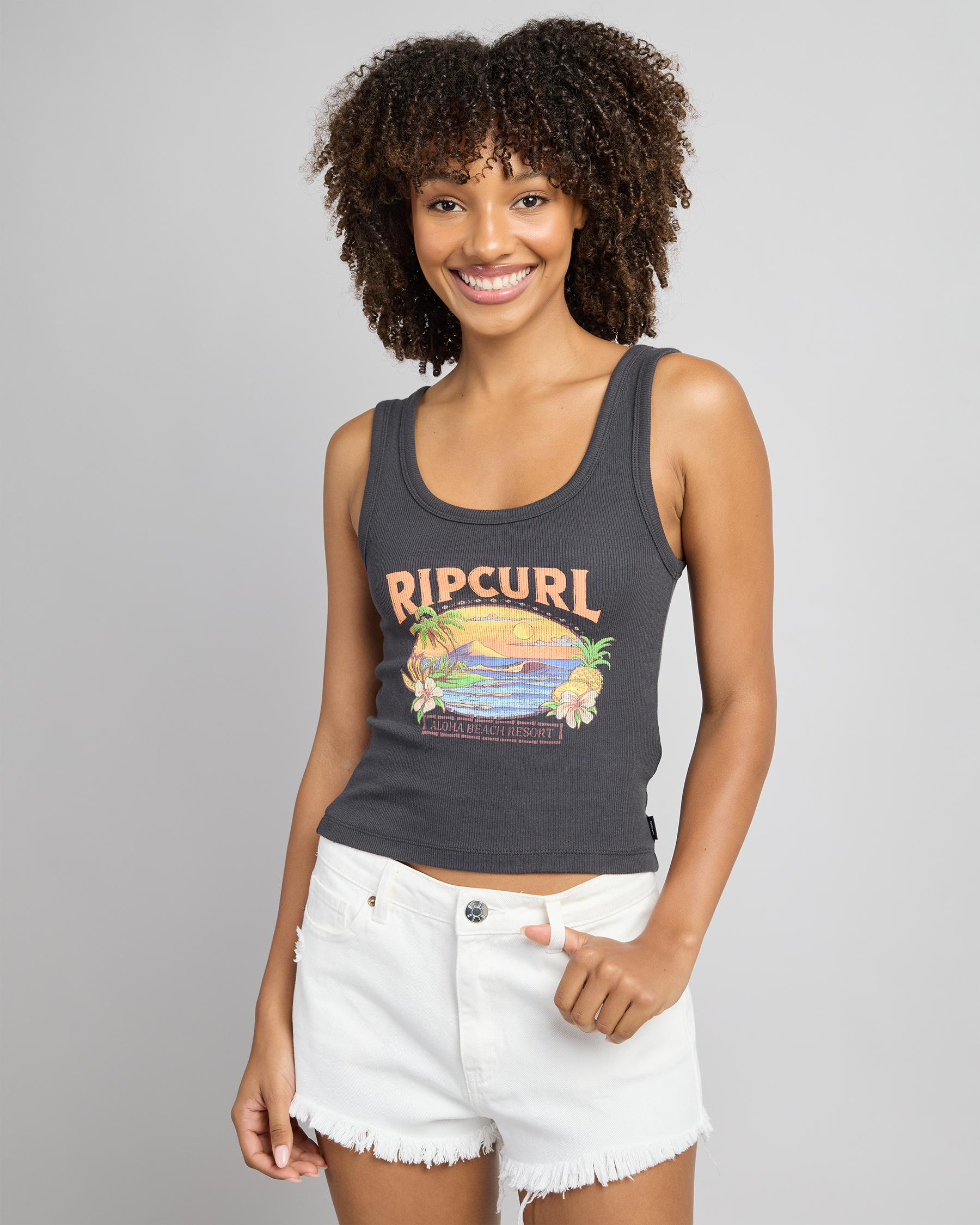 Sunset Ribbed Tank Top