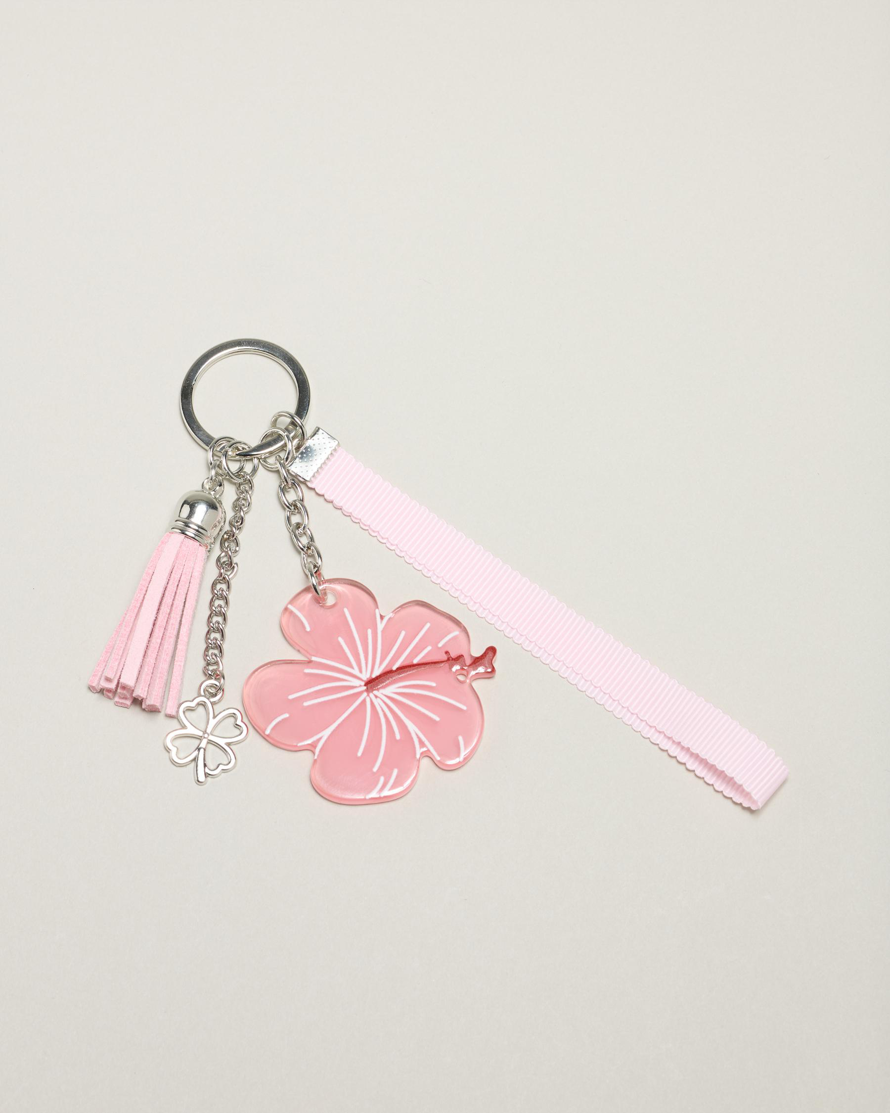 Hibiscus flower Keyring