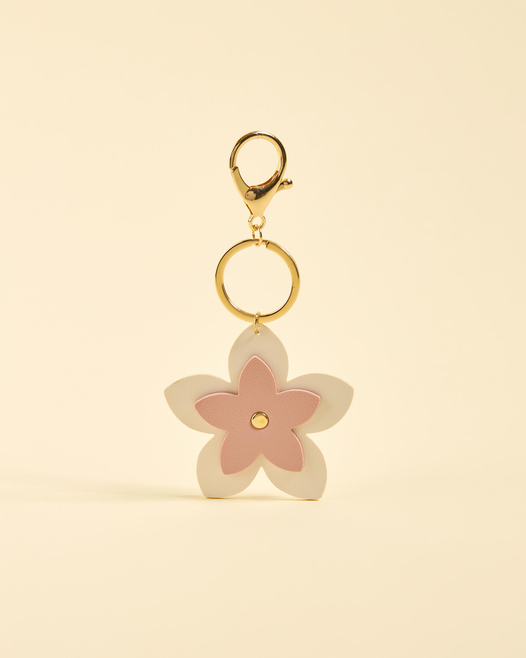 Frangipani Flower Large Bag Charm