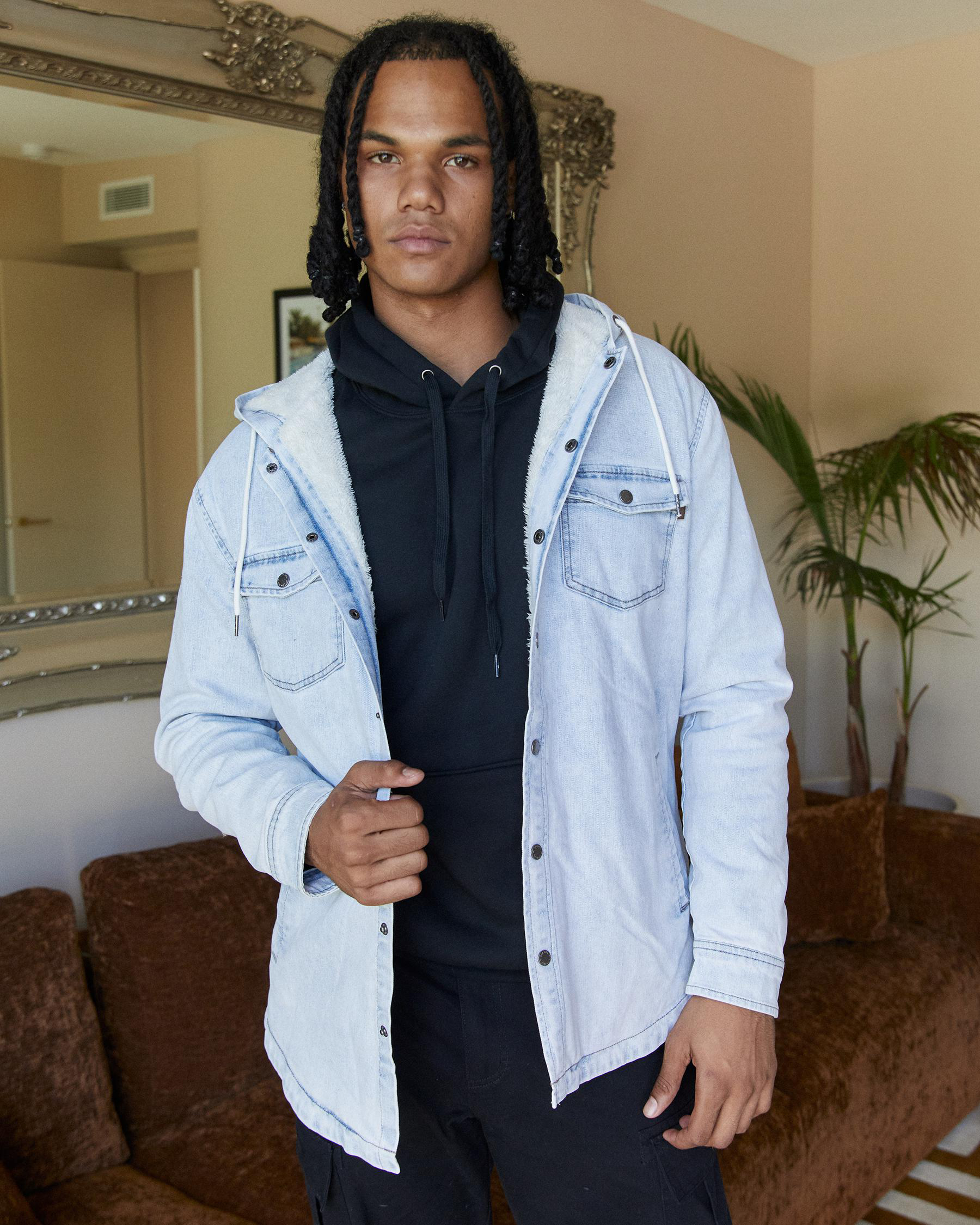 Lunar Long Sleeve Hooded Shirt