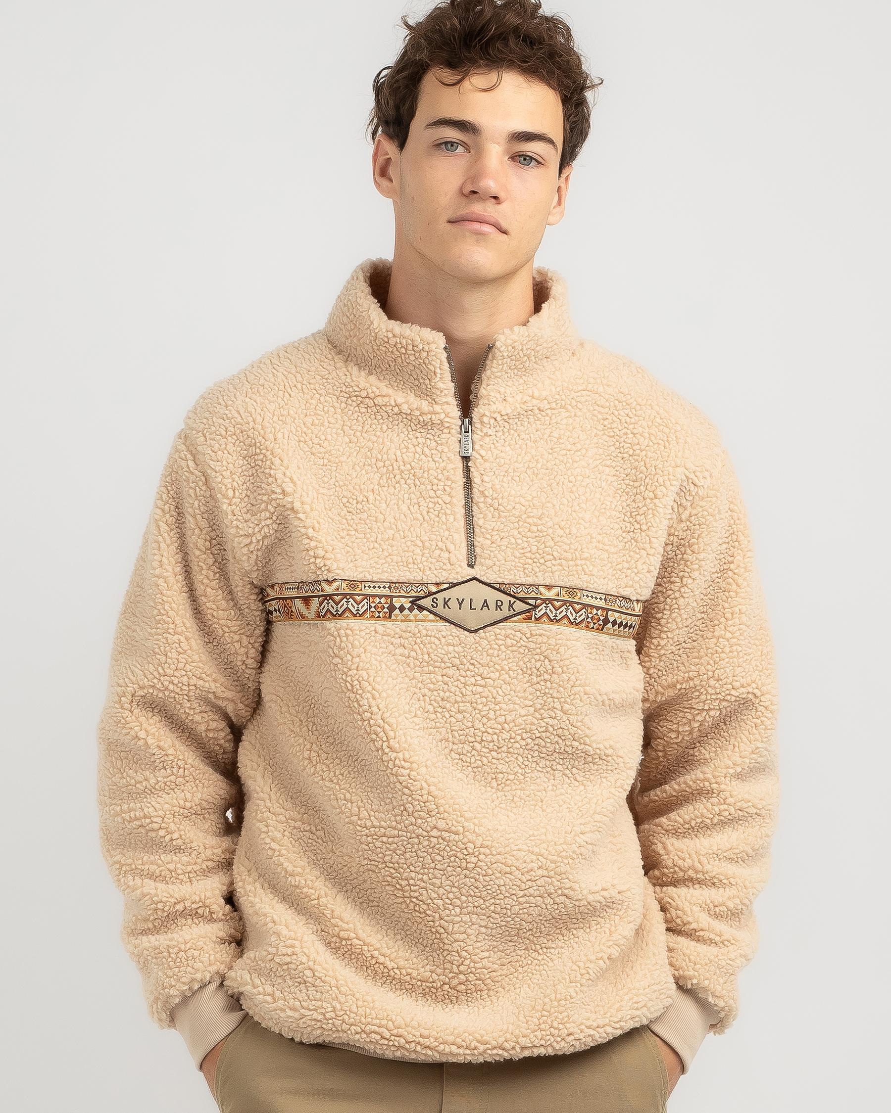 Portion Quarter Zip Crew Sweatshirt