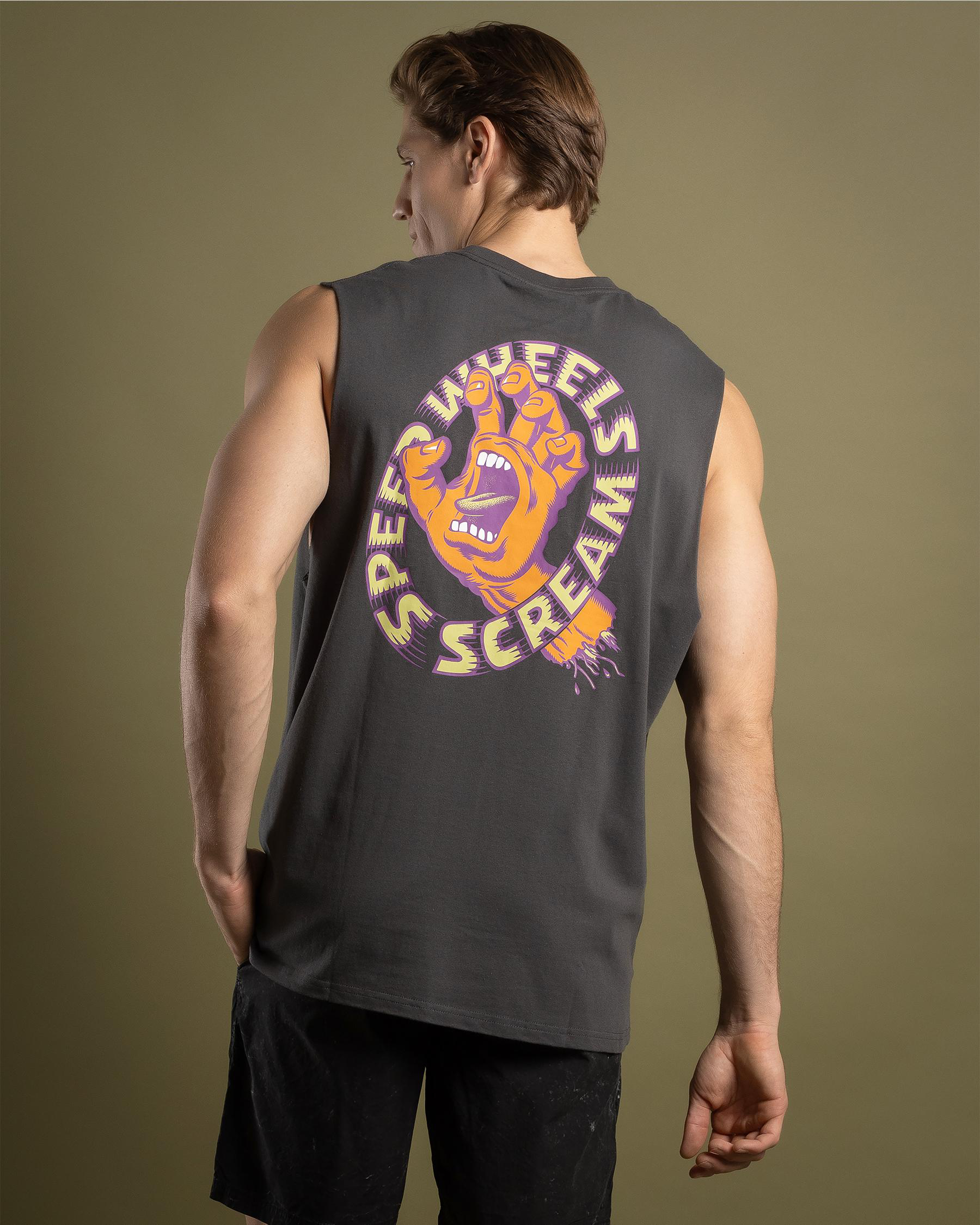Screaming Hand Scream Chest Muscle Tank