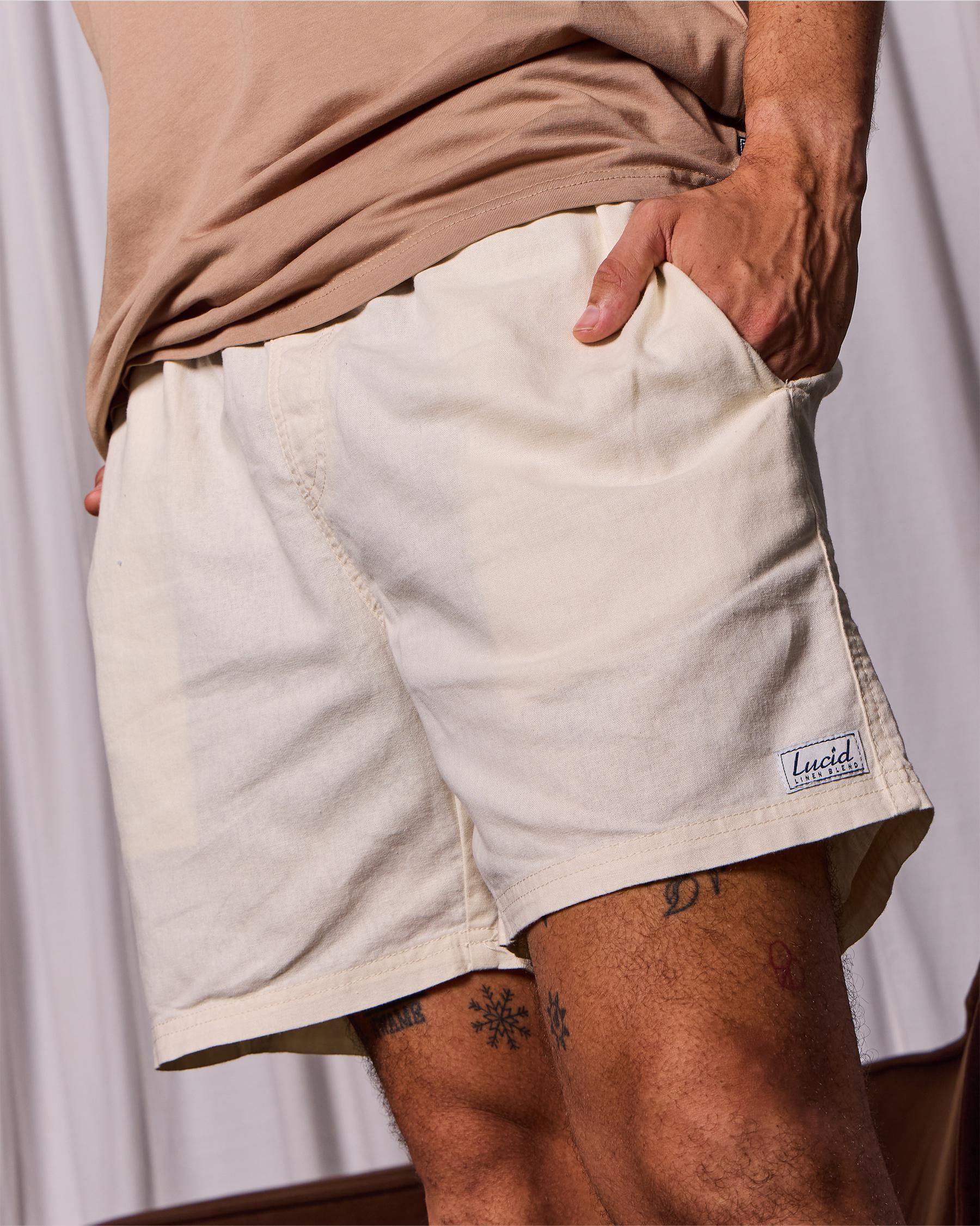 Refined Elastic Waist Shorts
