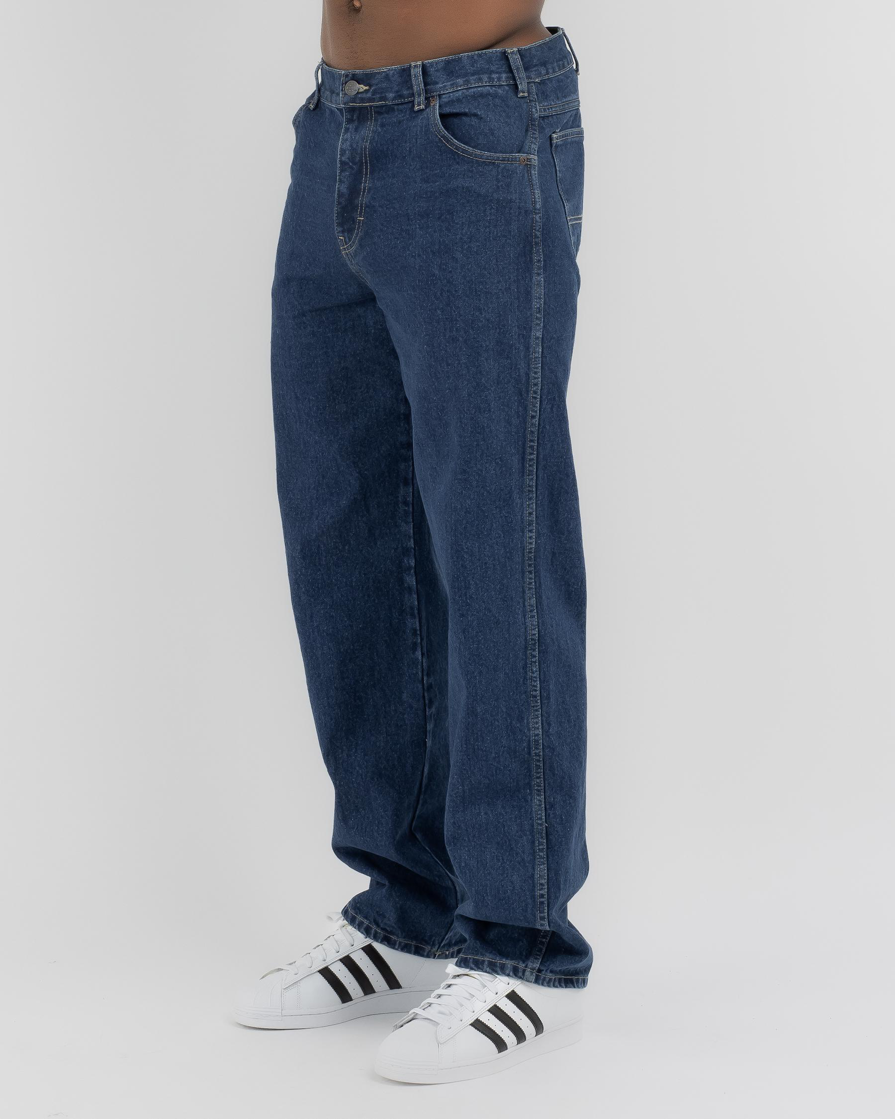 Relaxed Straight Fit Denim Jeans