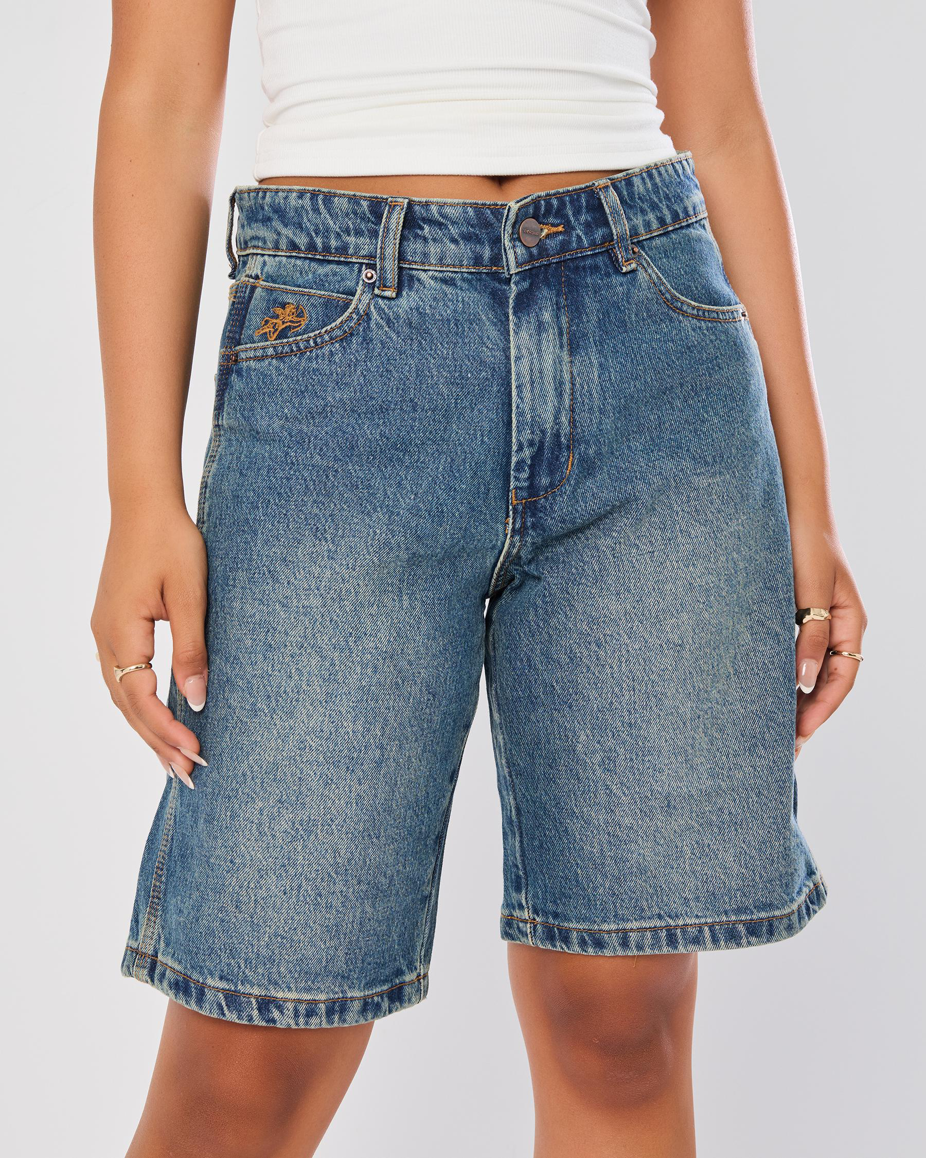 Try Again Sloucher Denim Shorts