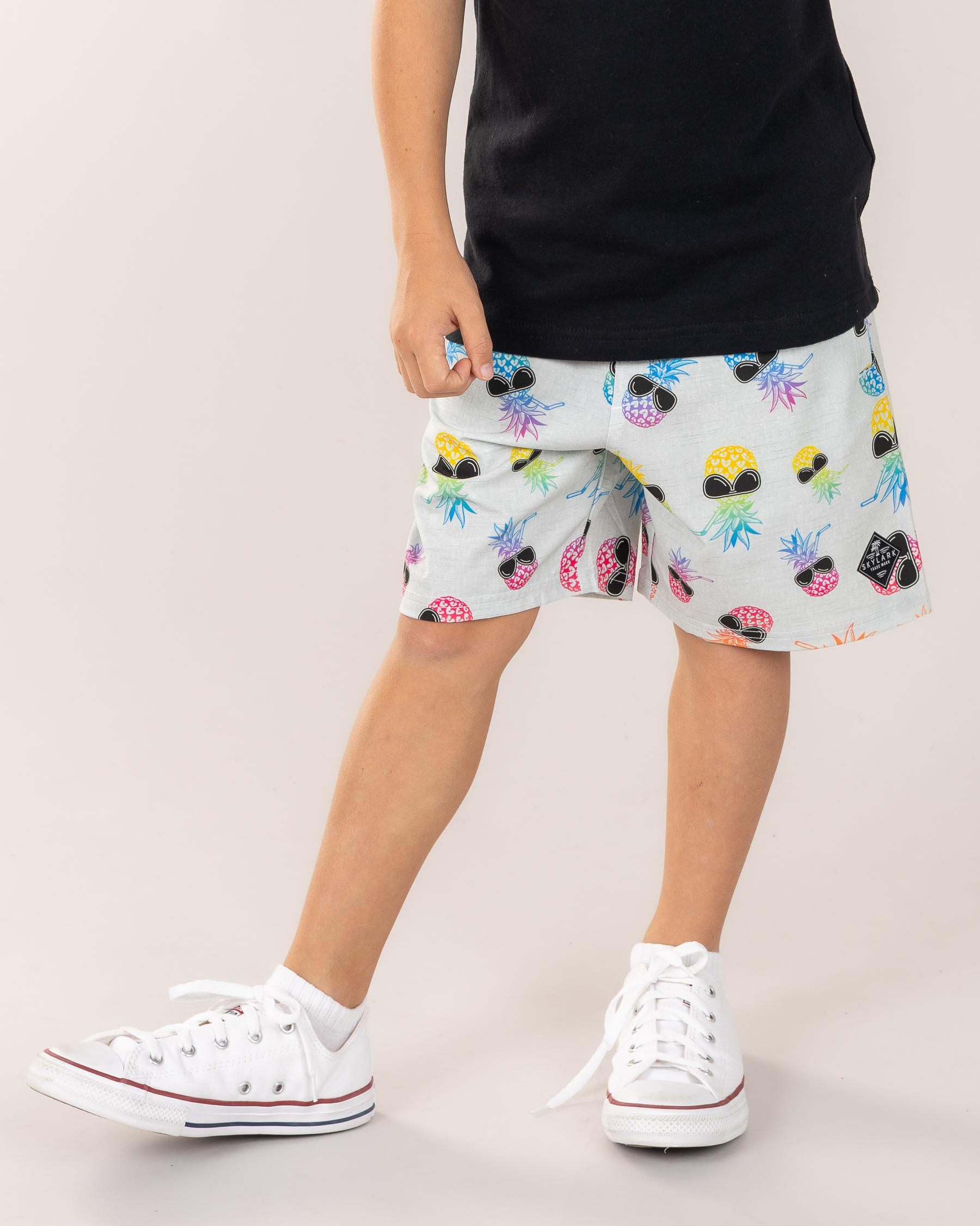 Scene Elastic Waist Shorts