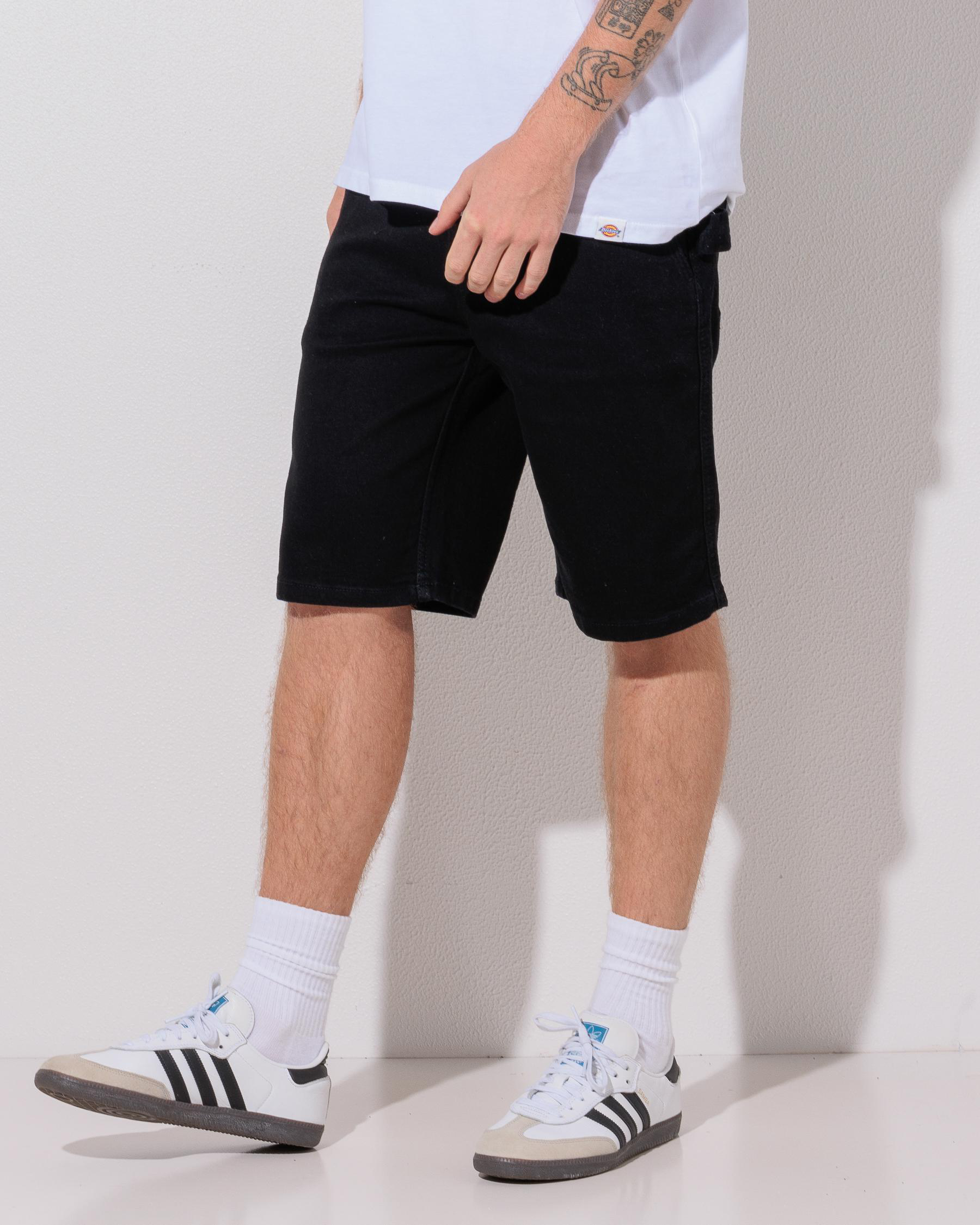 Relaxed Denim Utility Shorts