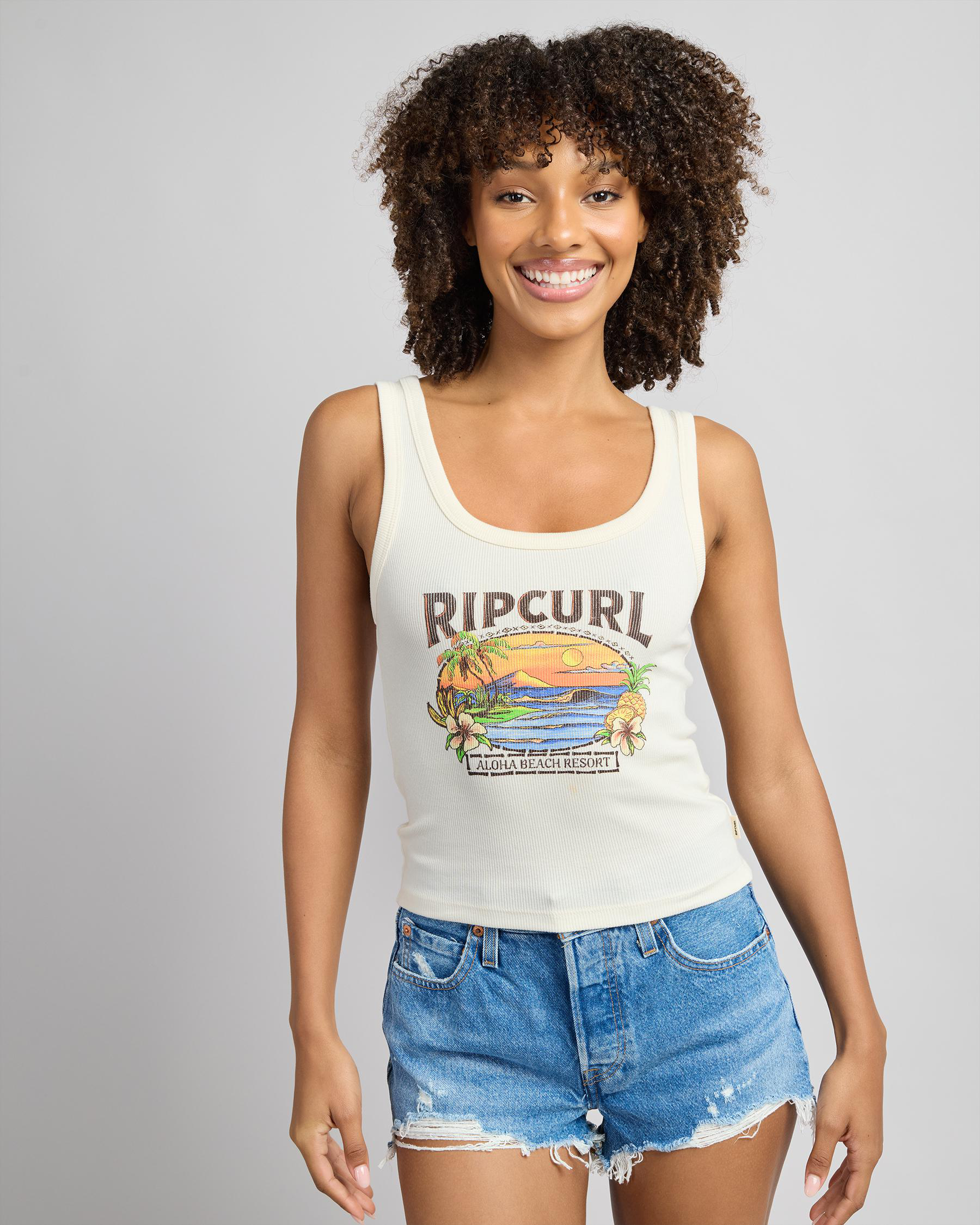 Sunset Ribbed Tank Top