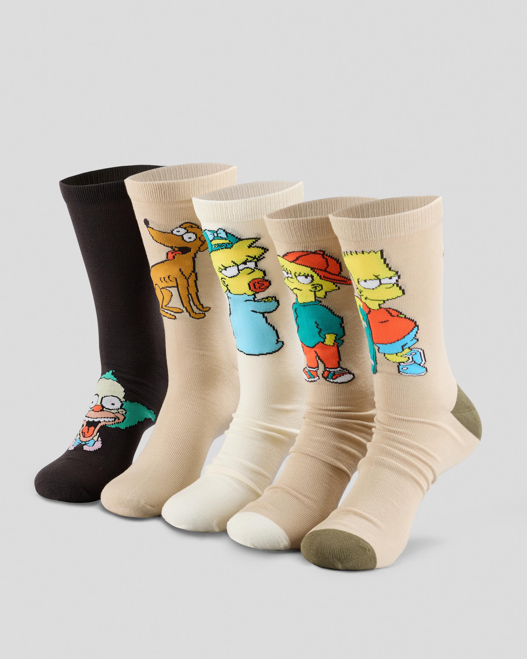 Simpsons 5 Pack Socks