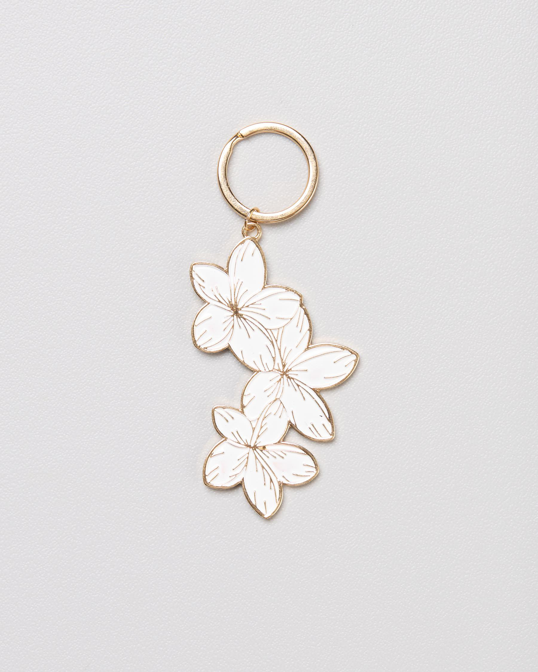 Frangipani Bouquet Keyring