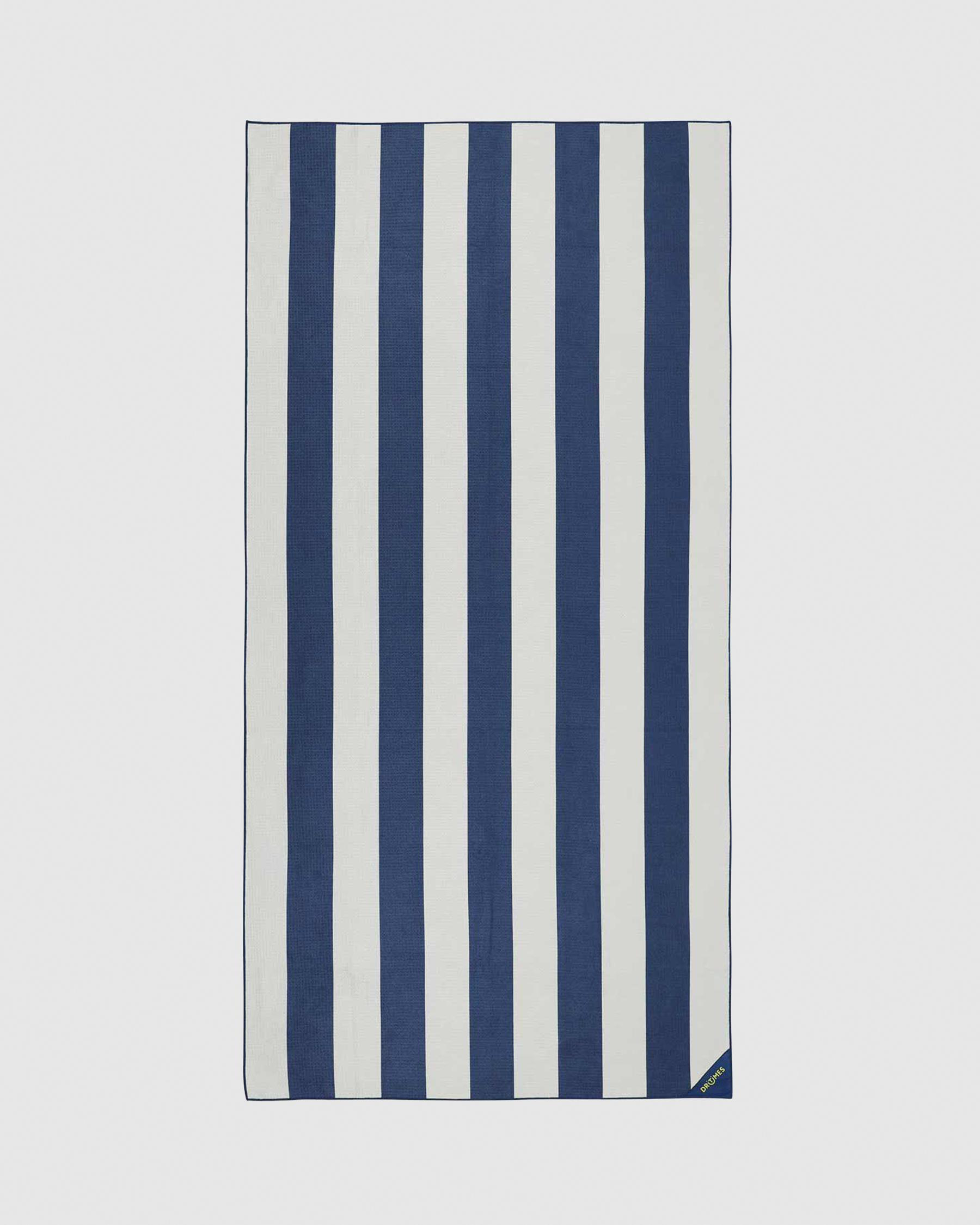 Navy Stripe Beach Towel