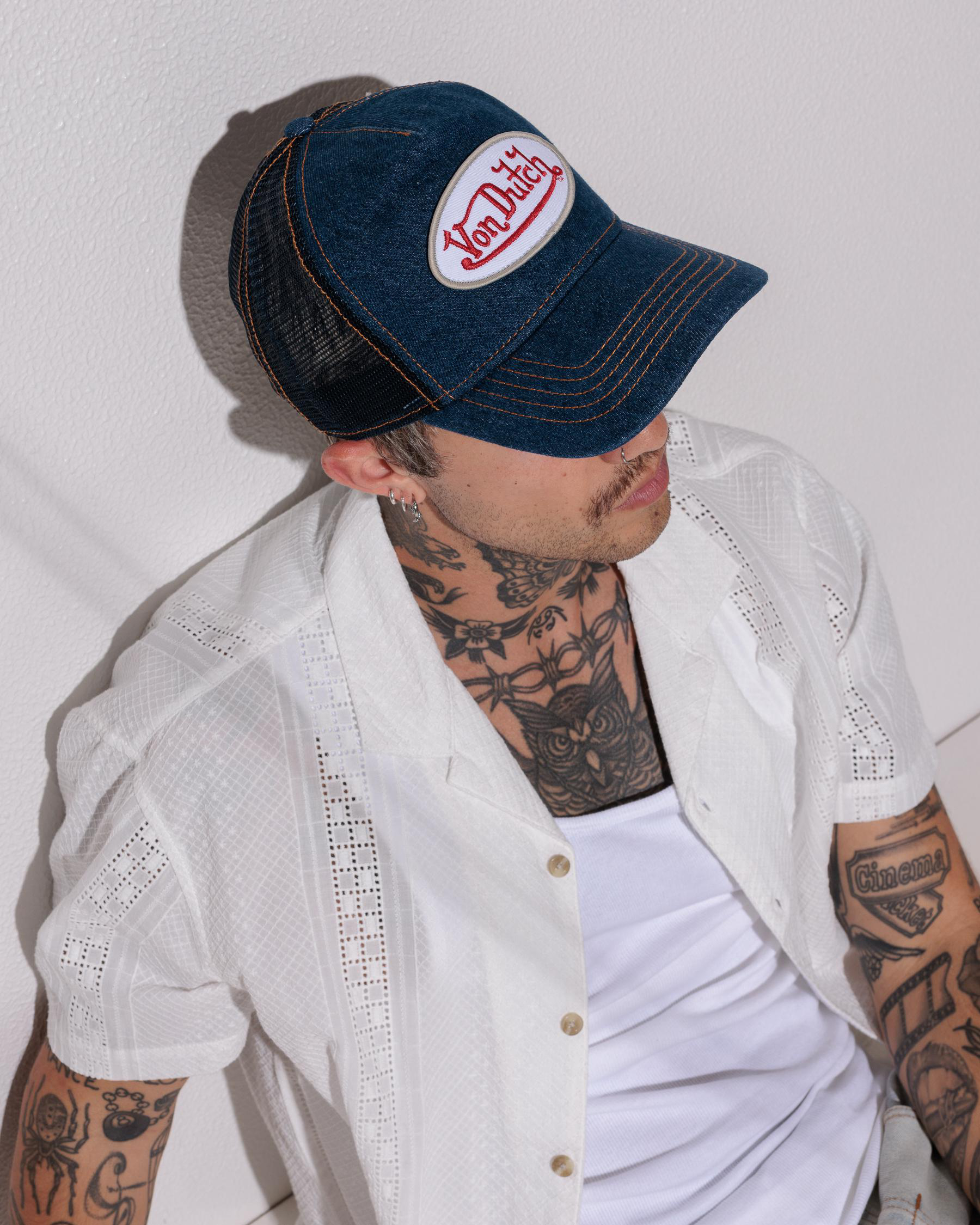 Denim Throwback Trucker Cap
