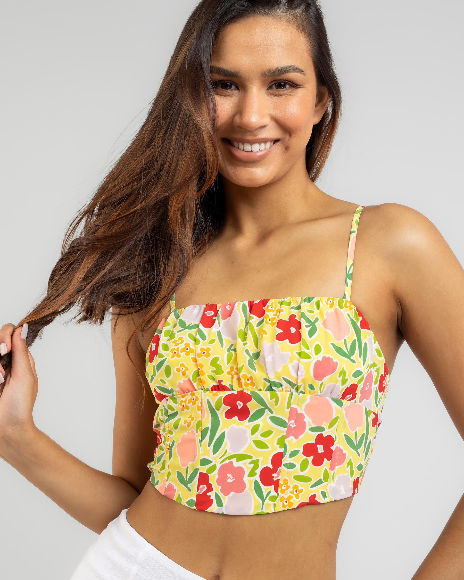Summer Flowers Corset Top
