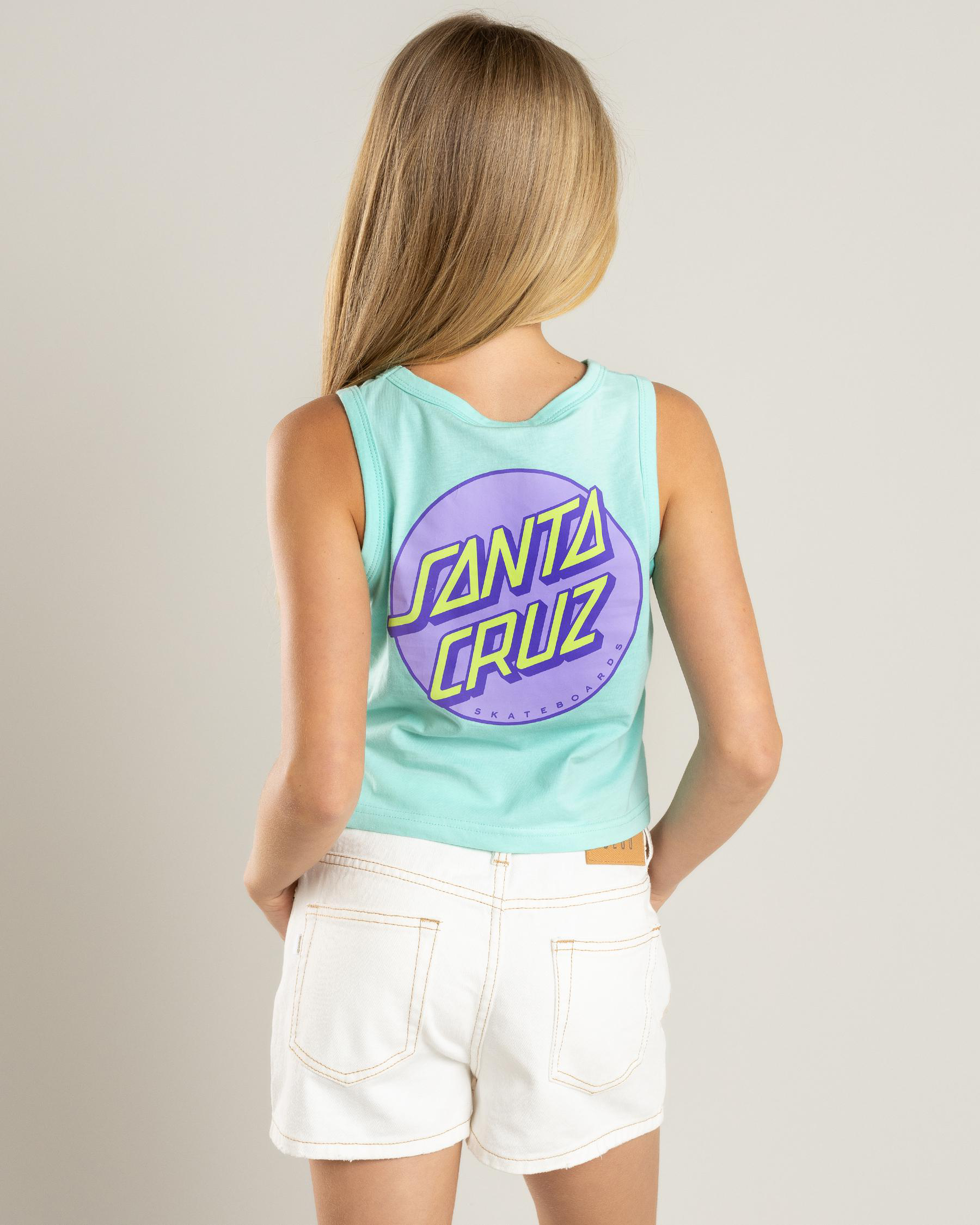 Other Dot Pop Chest Cropped Tank Top
