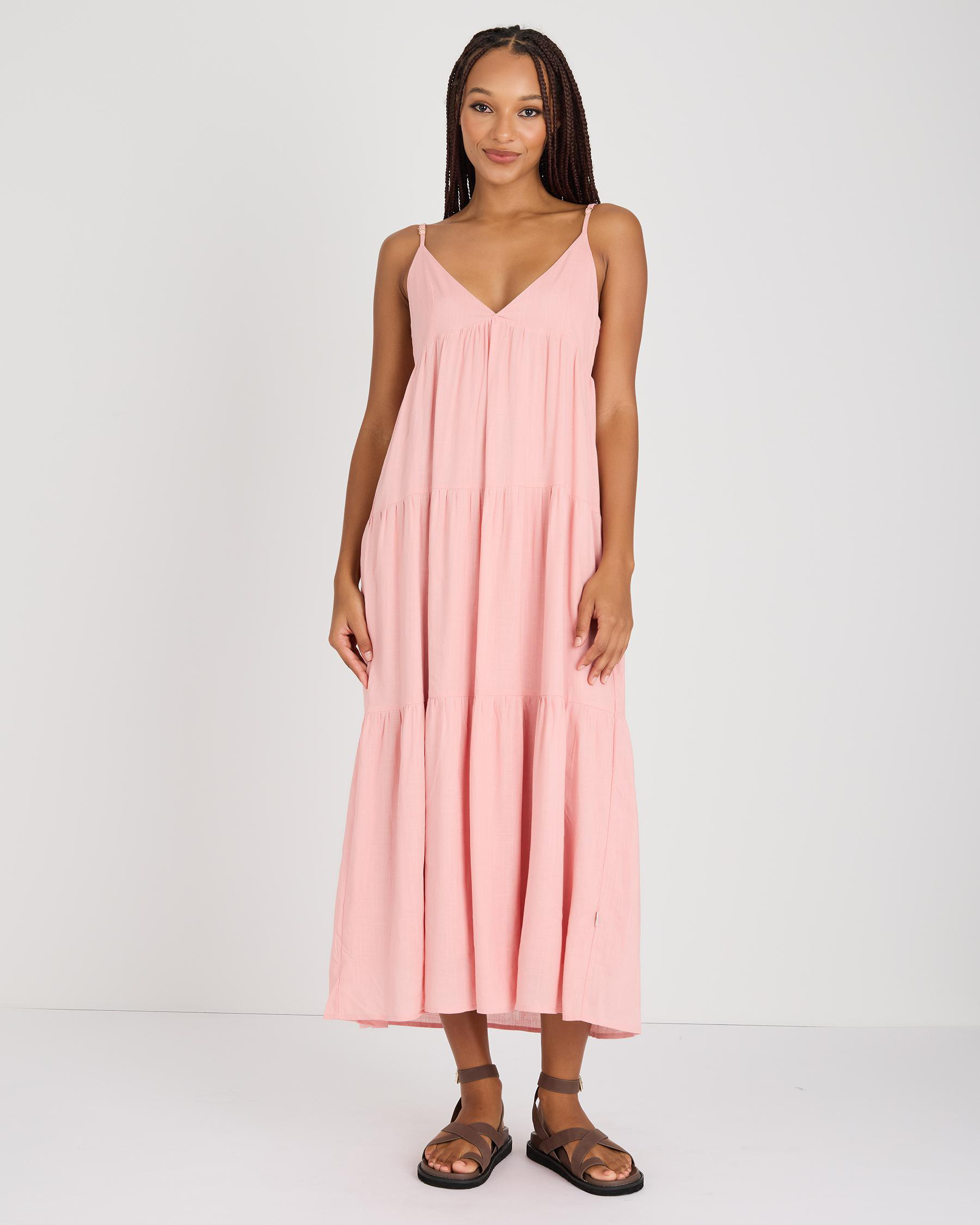 Classic Tiered Midi Dress
