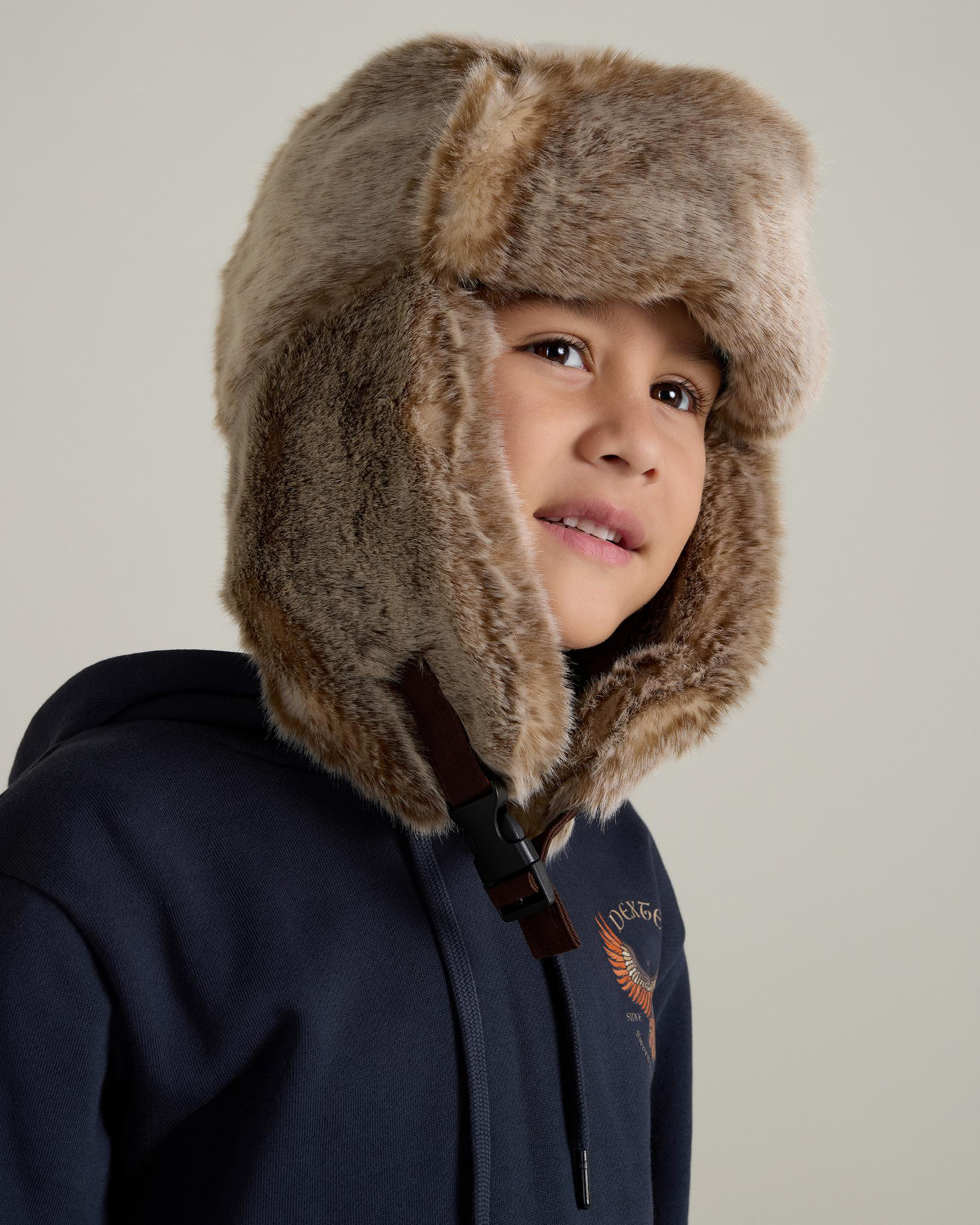 Toddlers' Cosy Fur Trapper Hat