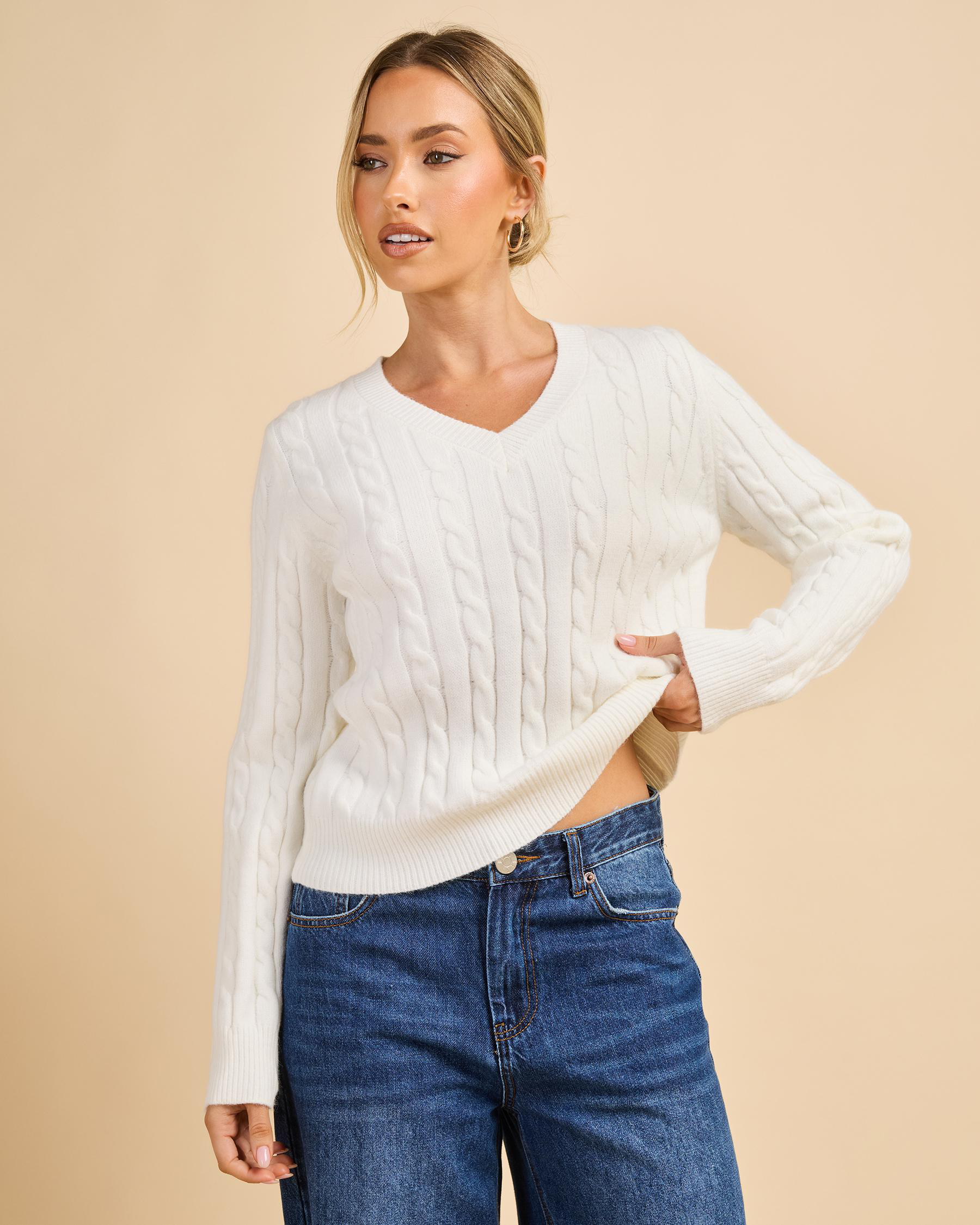 Bristol V Neck Knit Jumper