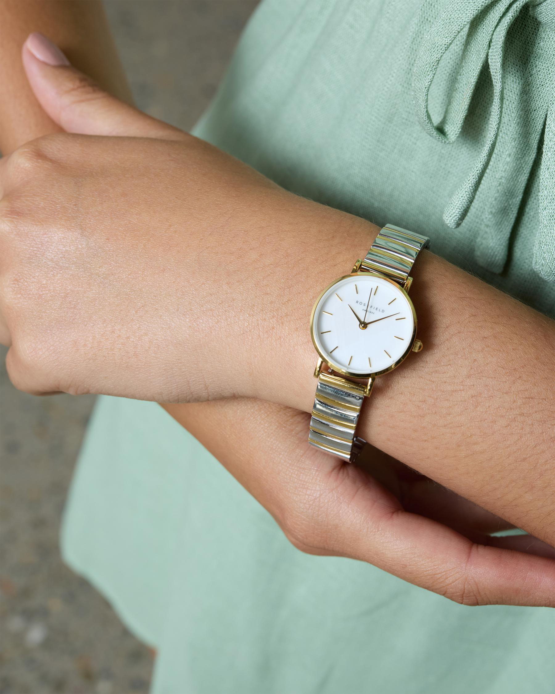 Small Edit White Mop Watch