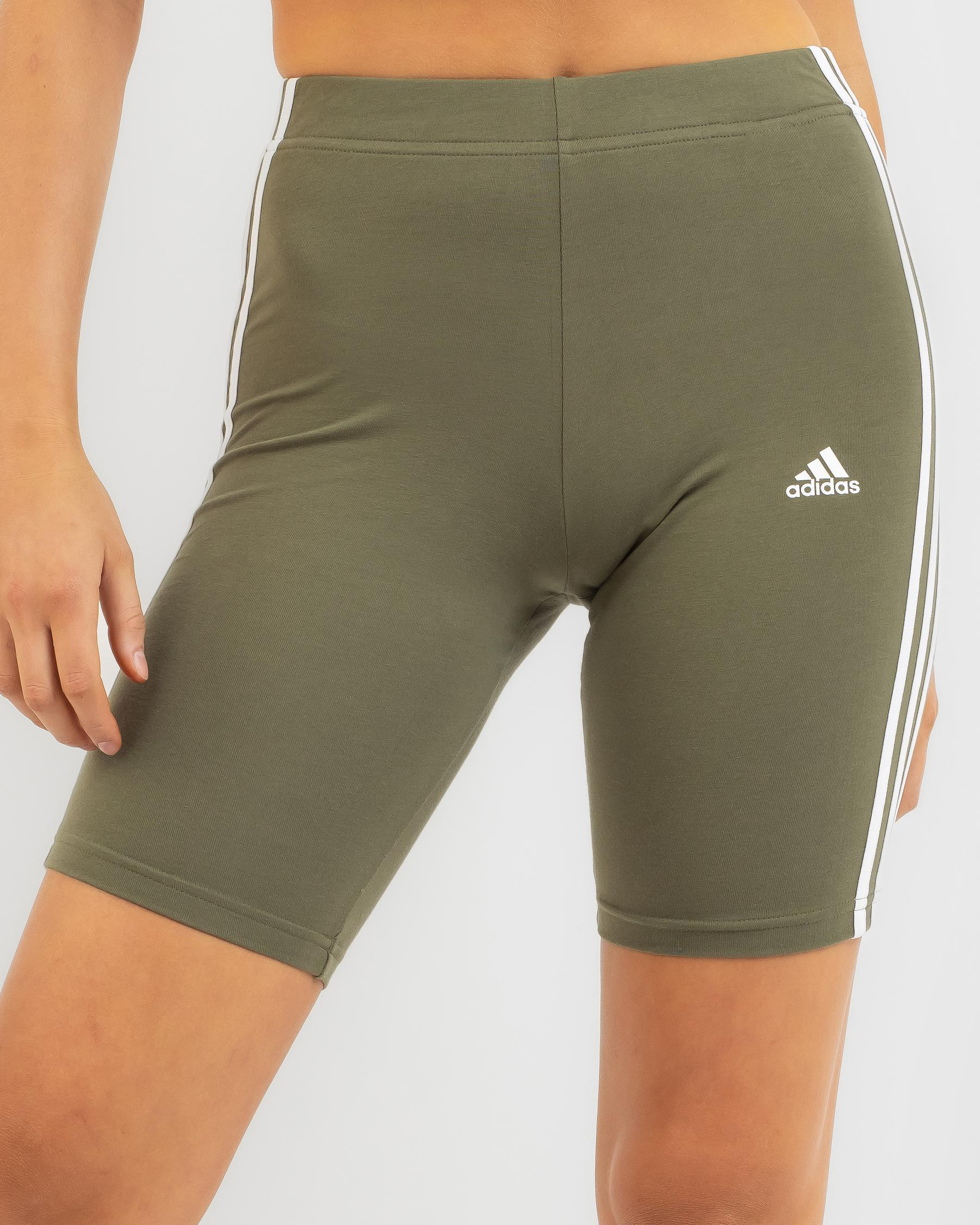 Essentials 3 Stripe Bike Shorts