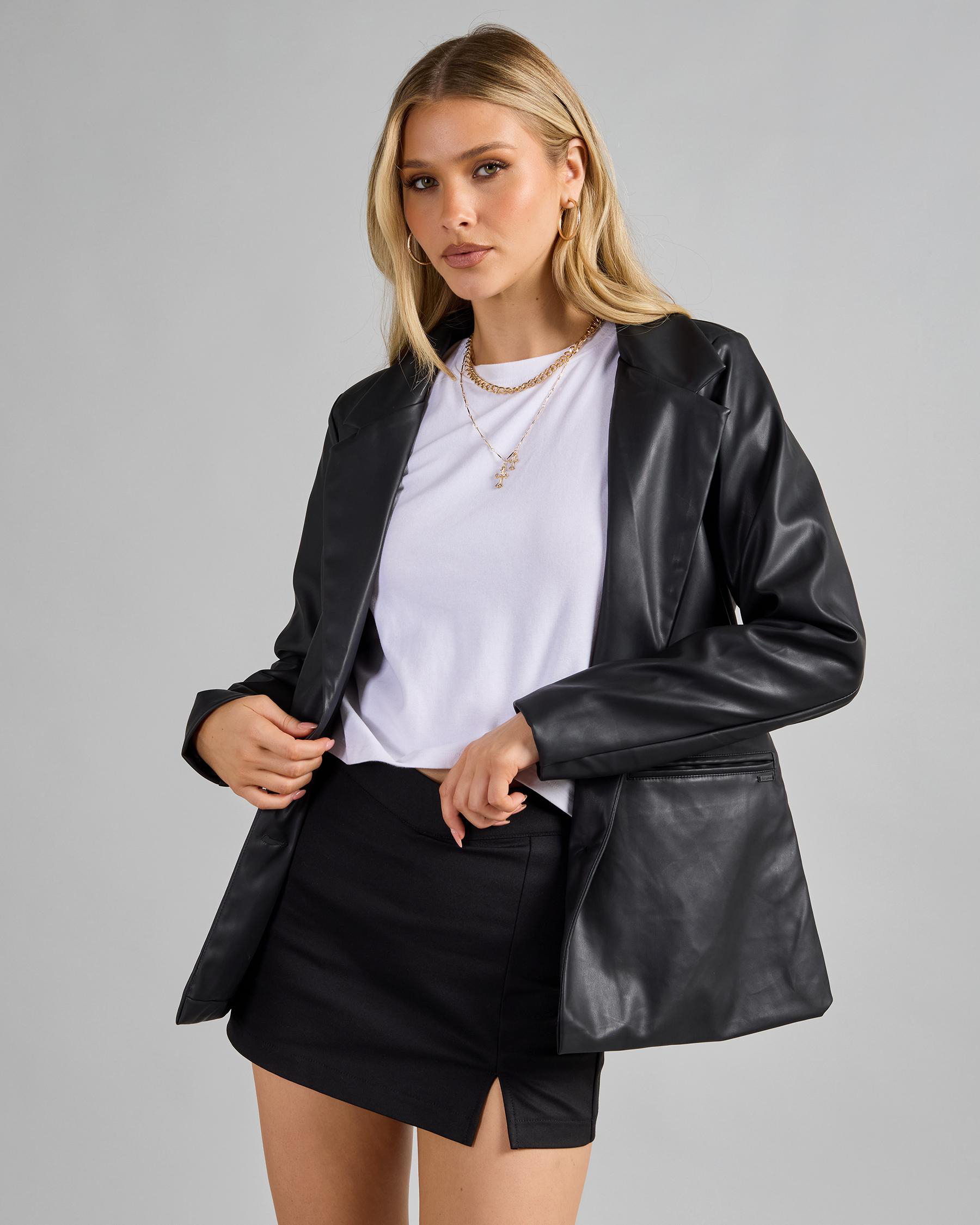 Danny Faux Leather Jacket