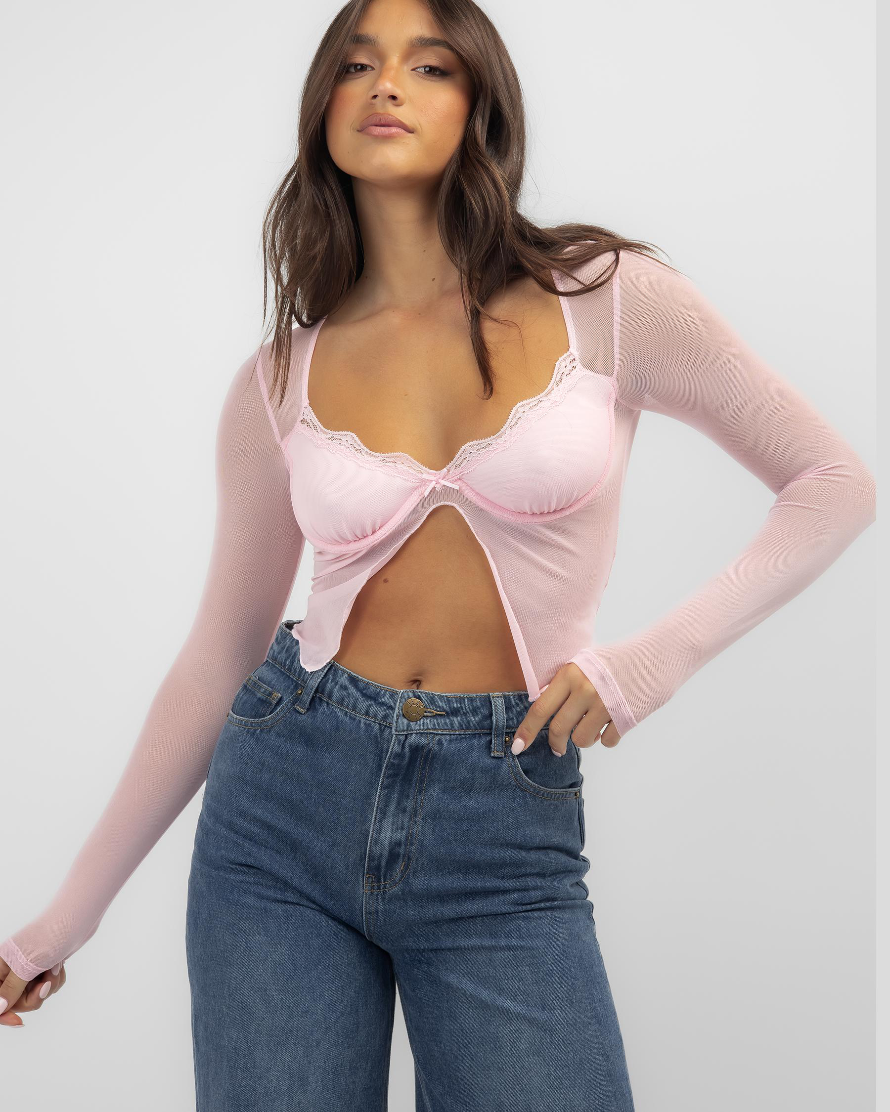 Lexi Mesh Long Sleeve Top