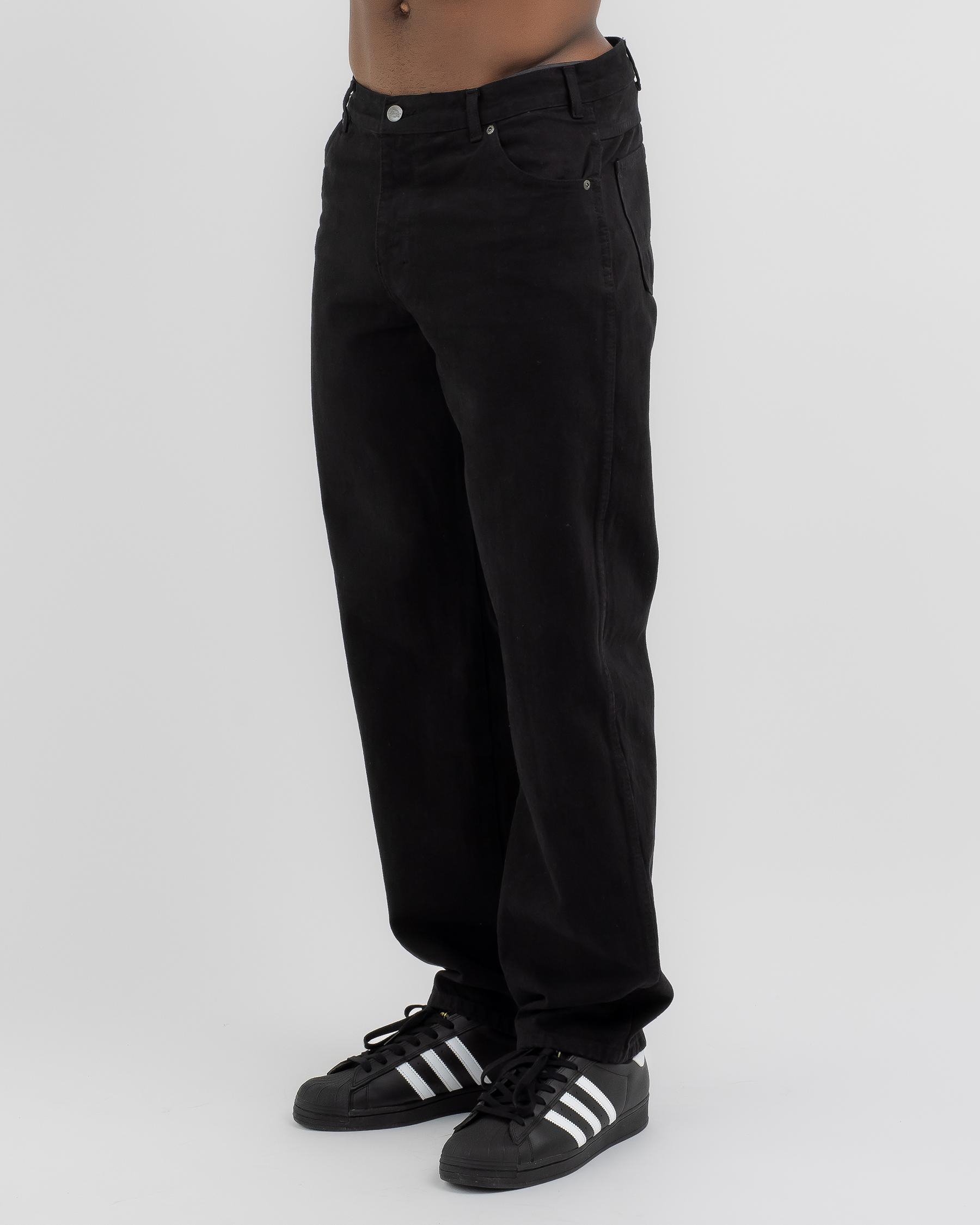 Relaxed Straight Fit Denim Jeans