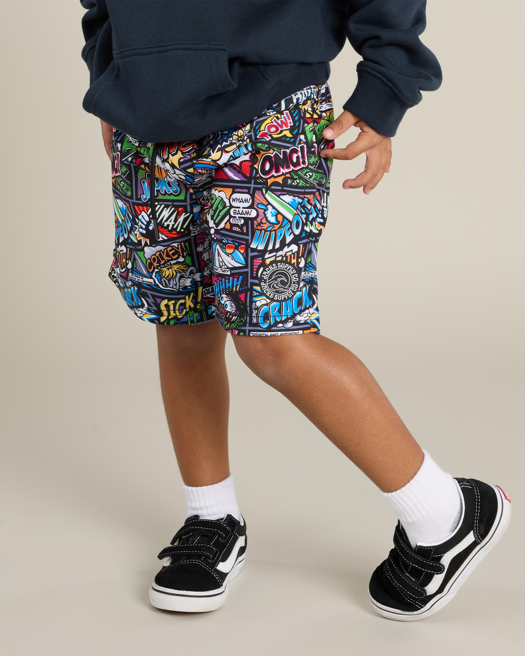 Kapow Elastic Waist Shorts