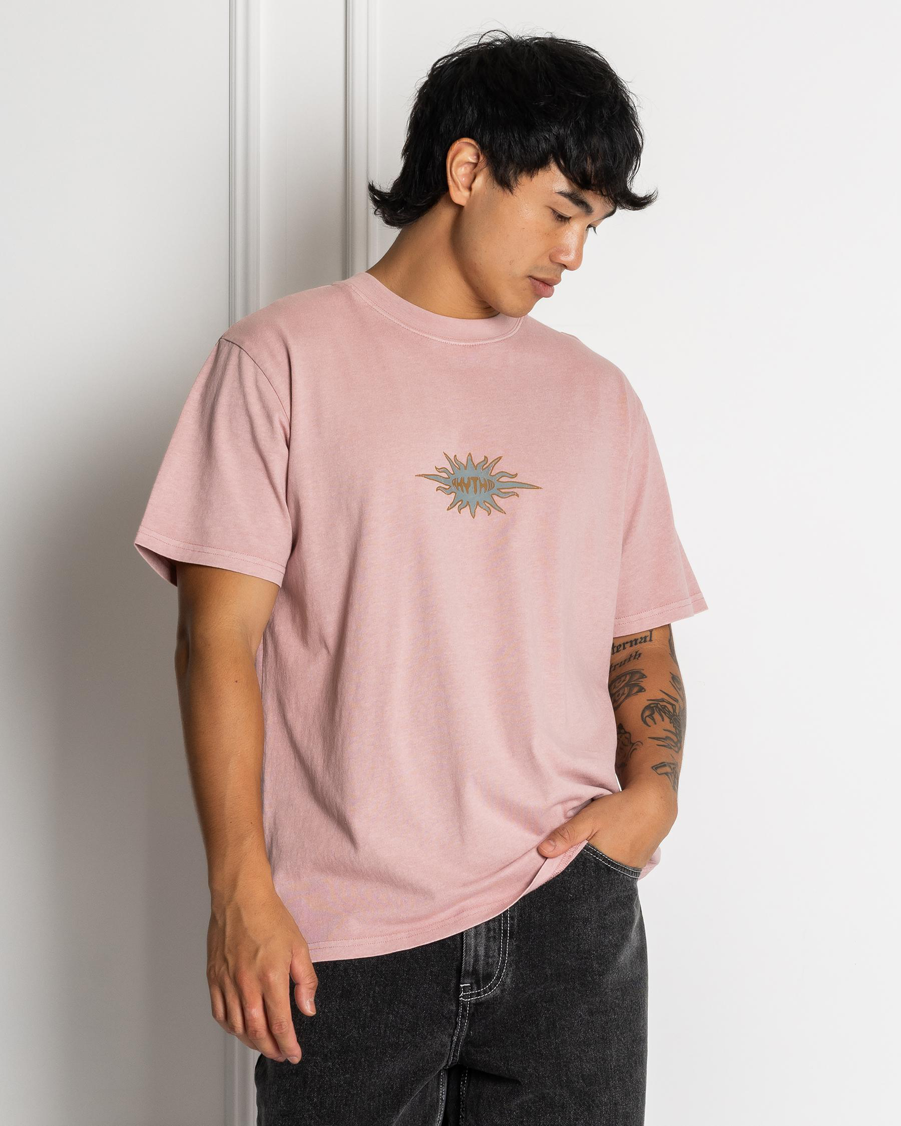 Flame Printed Vintage T-Shirt