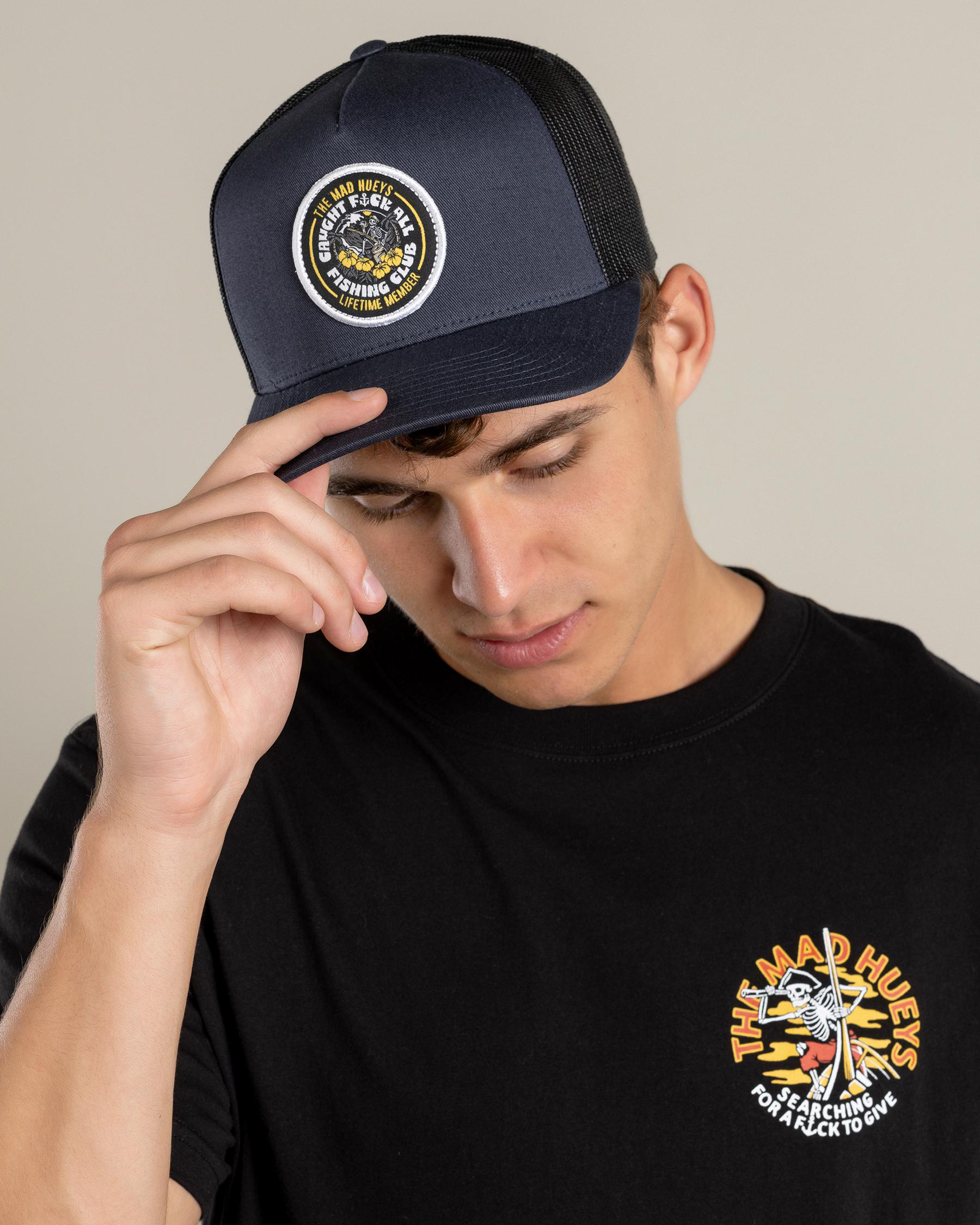 Tropic Caught Fk All Twill Trucker Cap