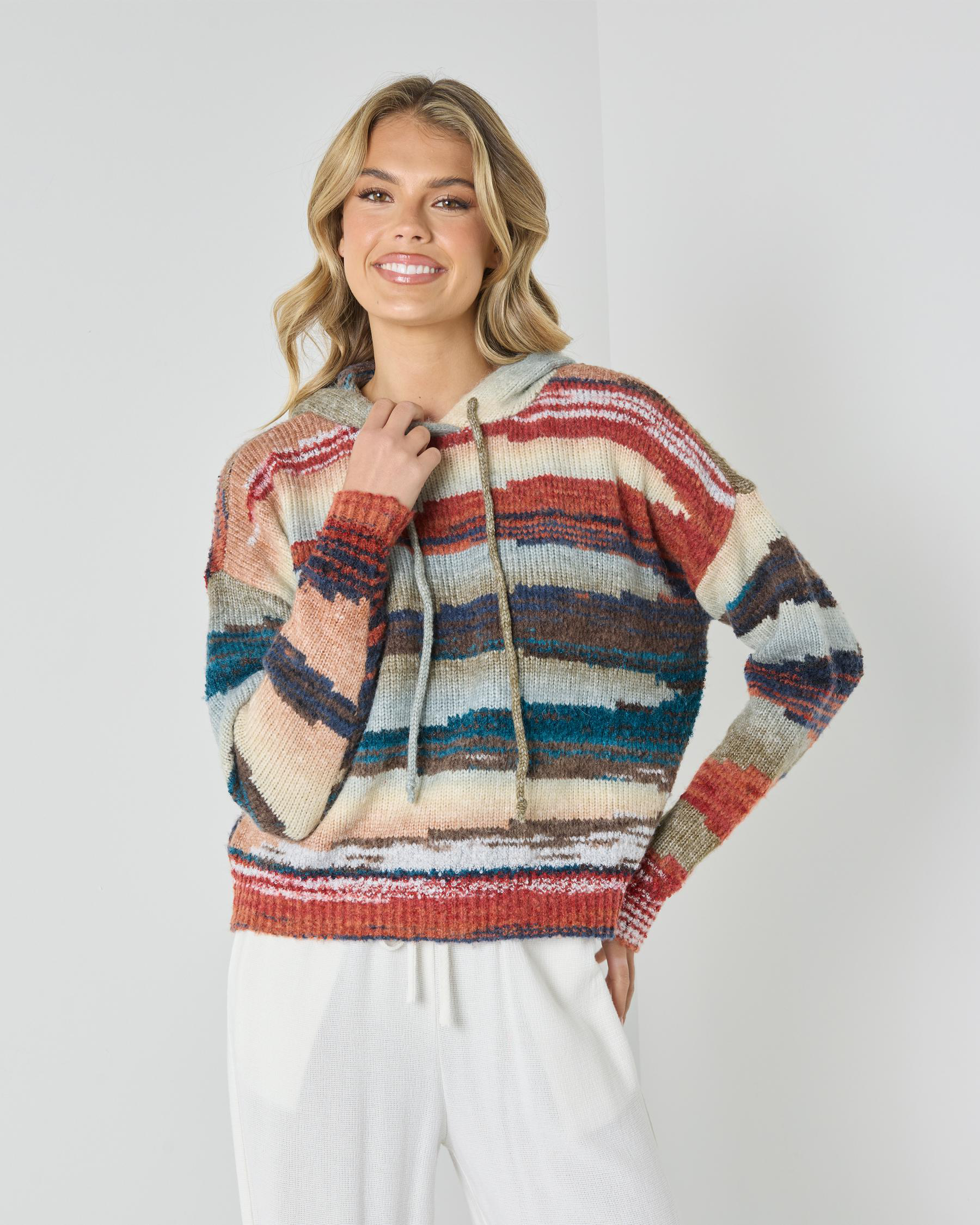 Byron Hooded Knit Jumper