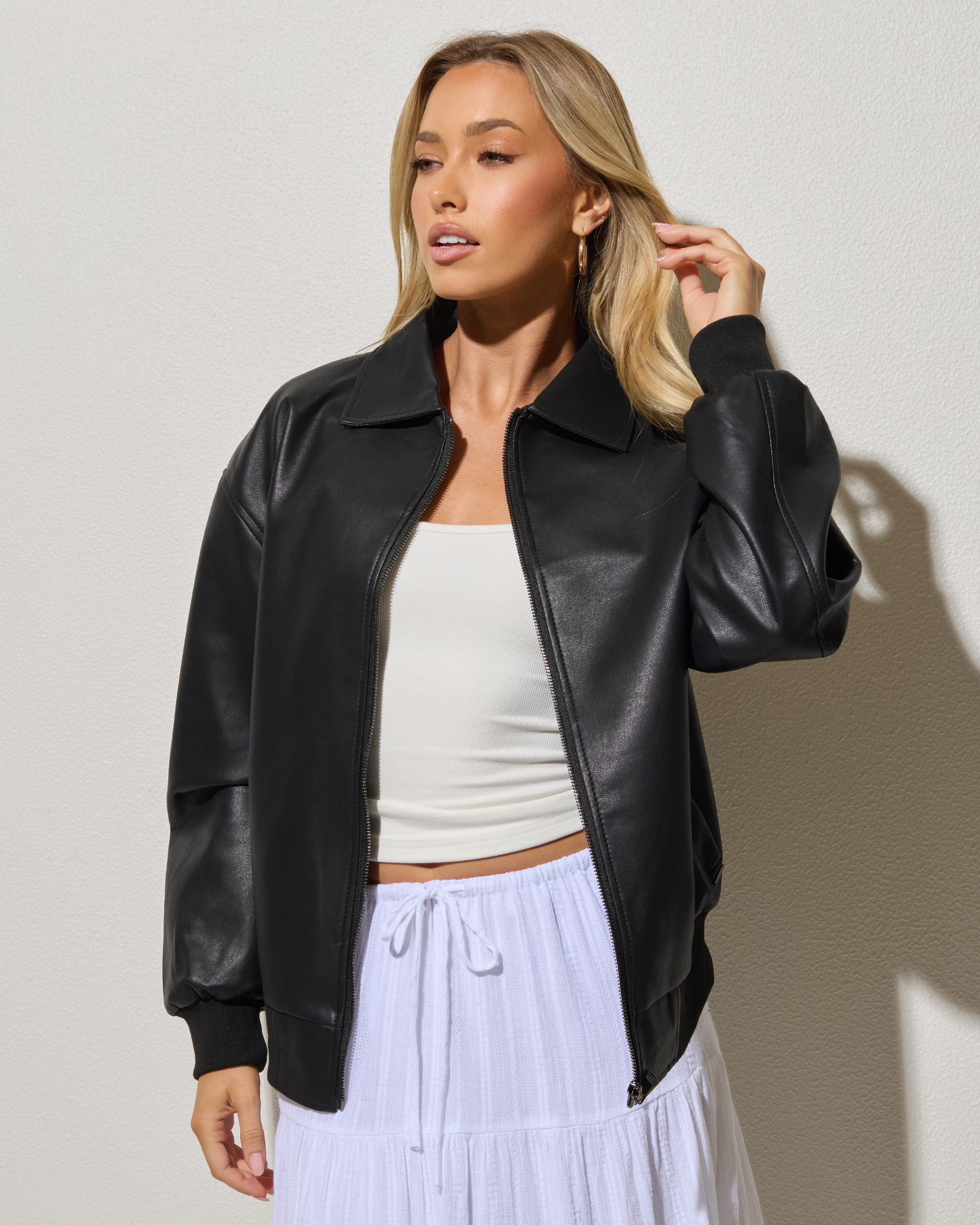 Dean Faux Leather Jacket